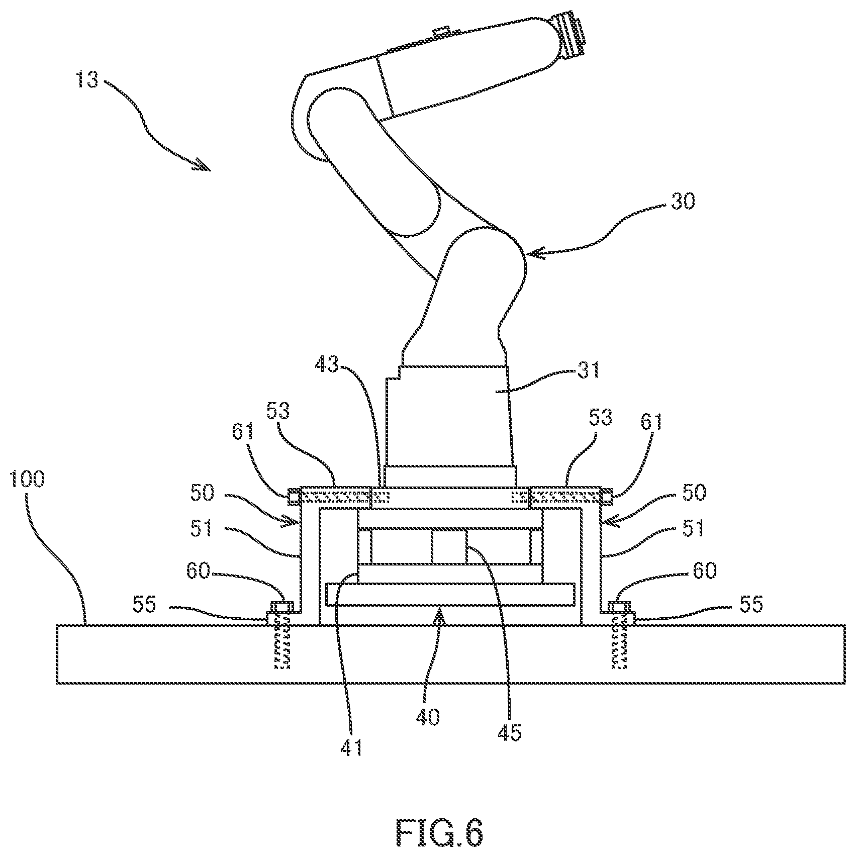 Patent US12617084 Figure 6 – Transfer leg and robot apparatus
