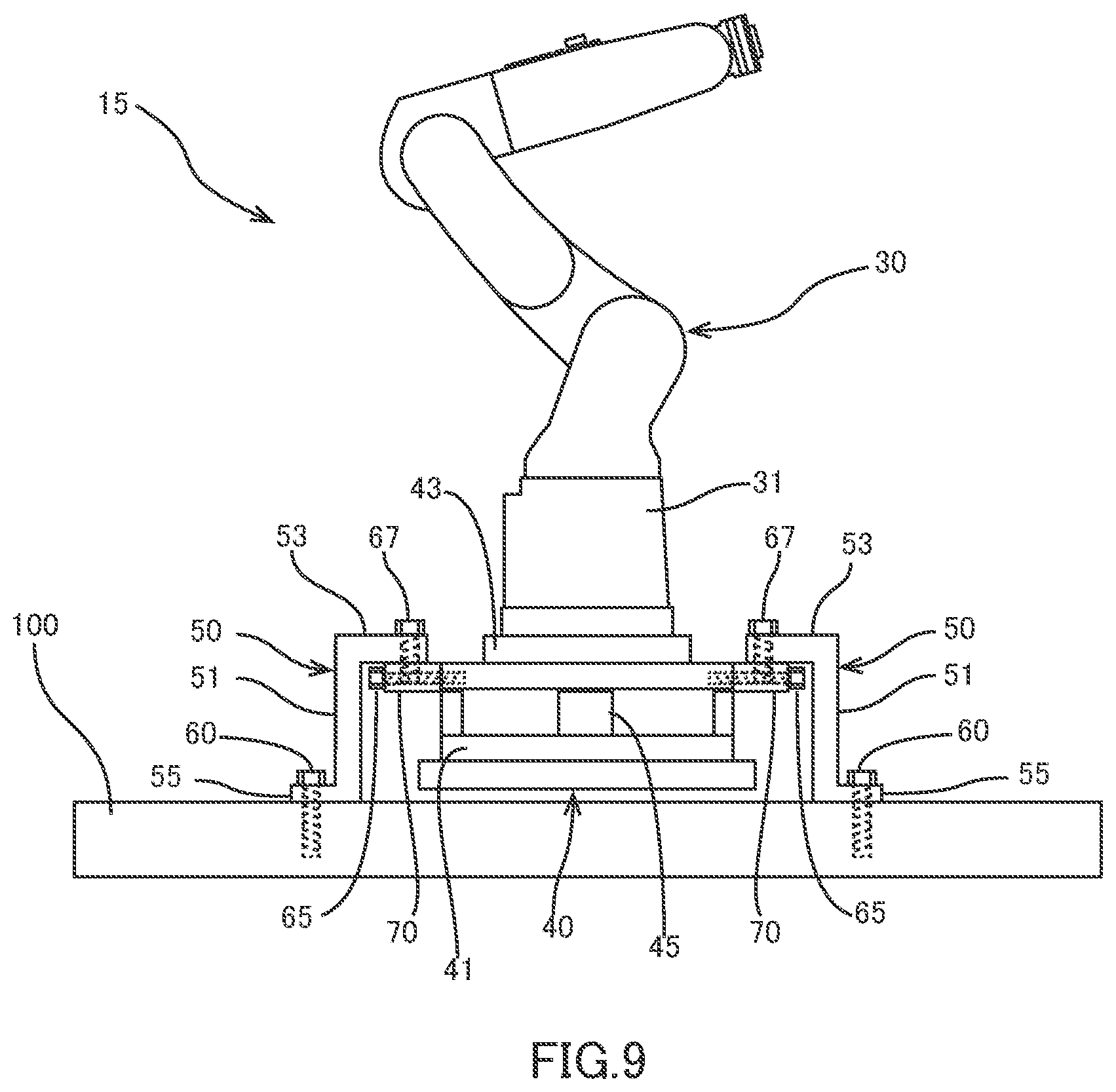 Patent US12617084 Figure 9 – Transfer leg and robot apparatus