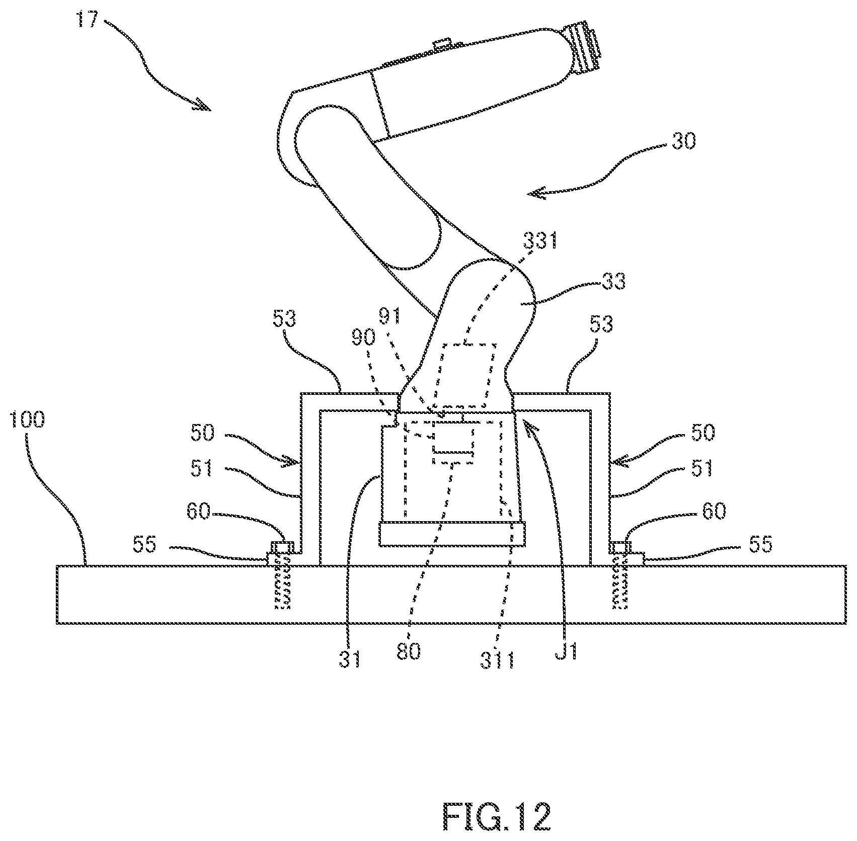 Patent US12617084 Figure 12 – Transfer leg and robot apparatus