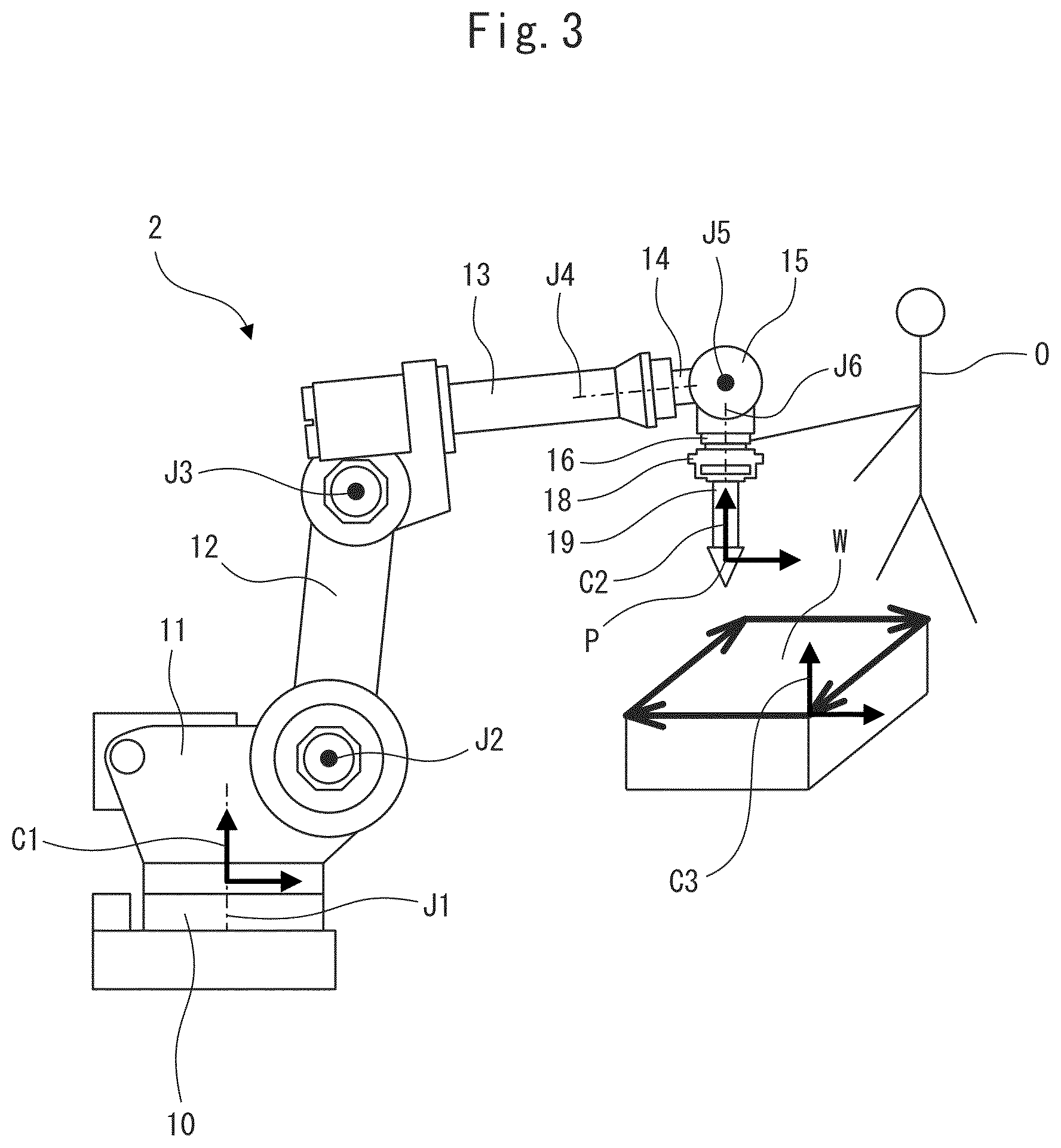 Patent US12617086 Figure 3 – Teaching device, control device, and mechanical system