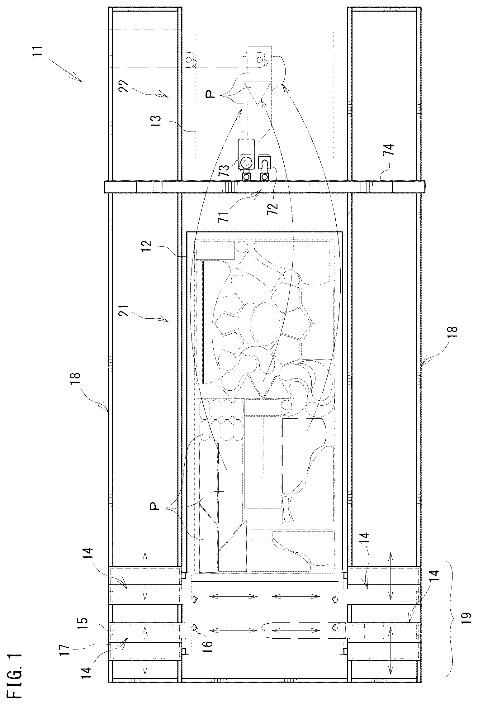 Patent US12617087 Figure 1 – Transfer apparatus
