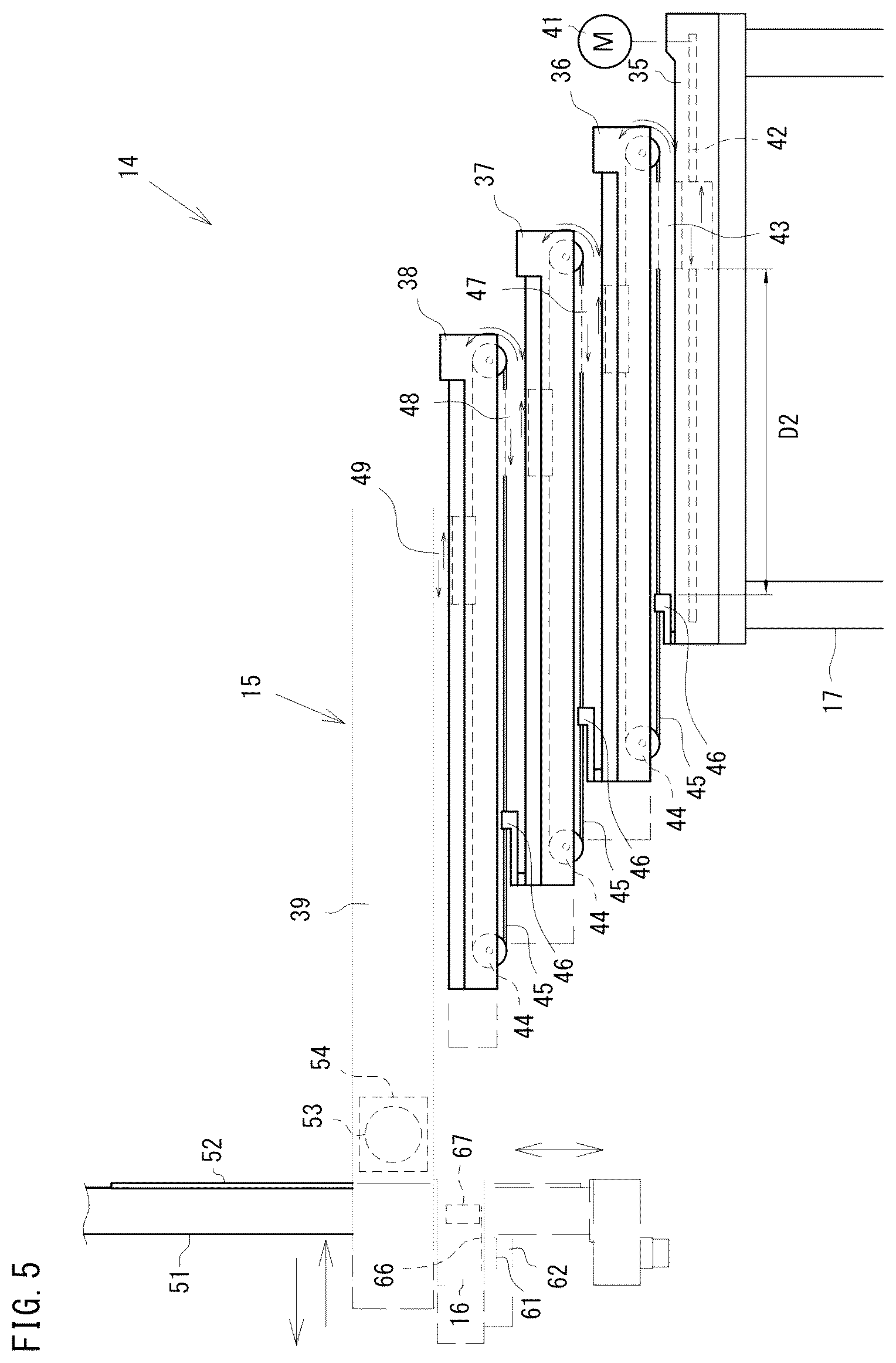 Patent US12617087 Figure 5 – Transfer apparatus