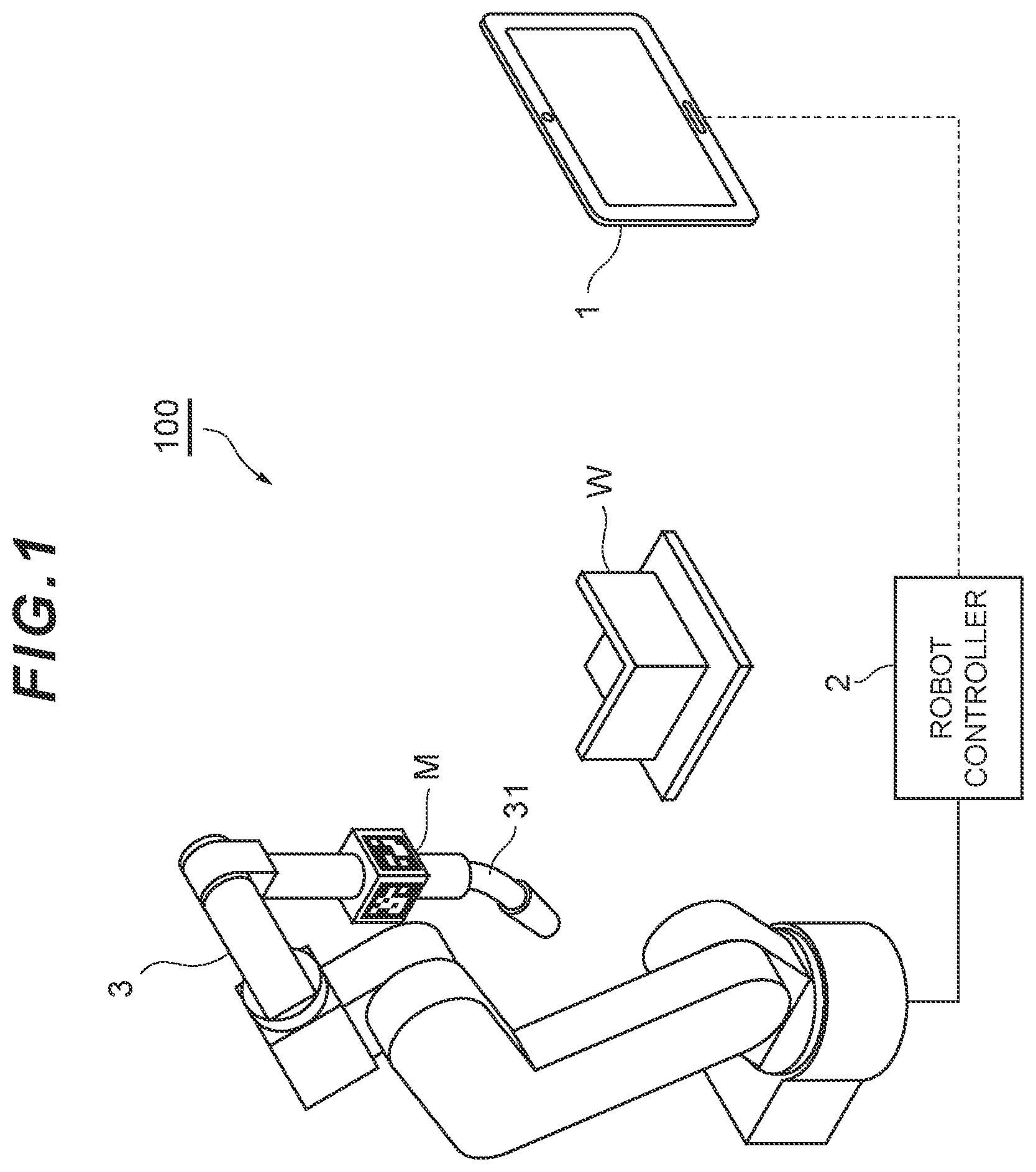 Patent US12617089 Figure 1 – Teaching program generation device