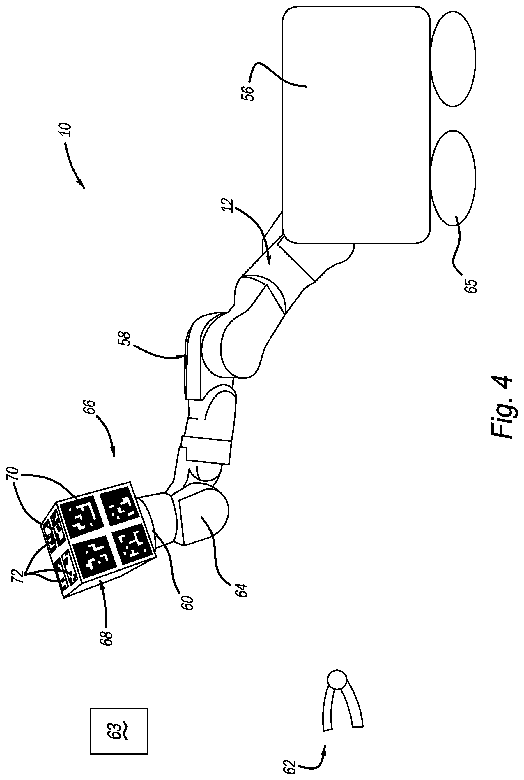 Patent US12617091 Figure 4 – Safety features for a robot assembly and method of same