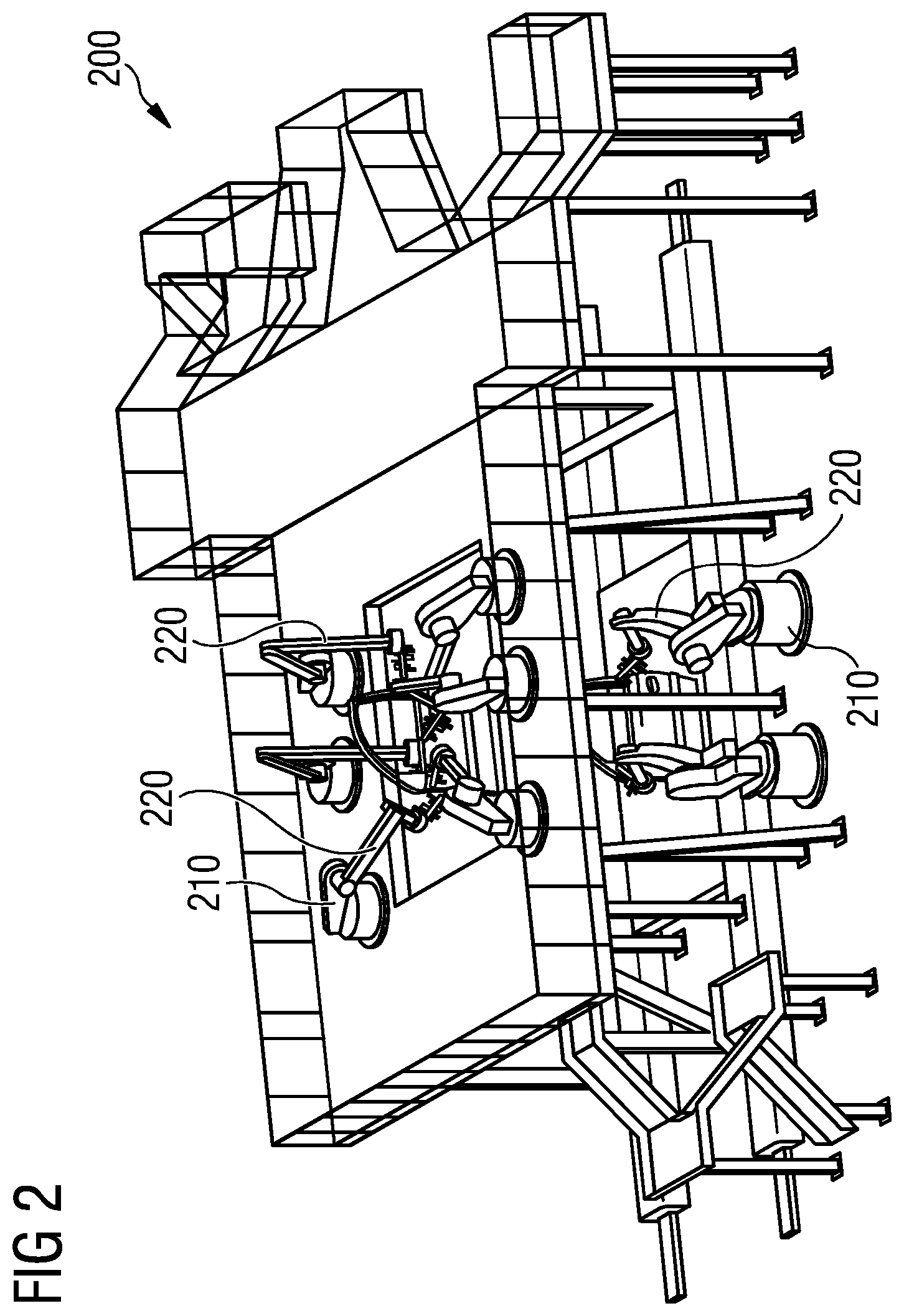 Patent US12617092 Figure 2 – Method and a system for detecting possible collisions of objects in an industrial manufacturing environment