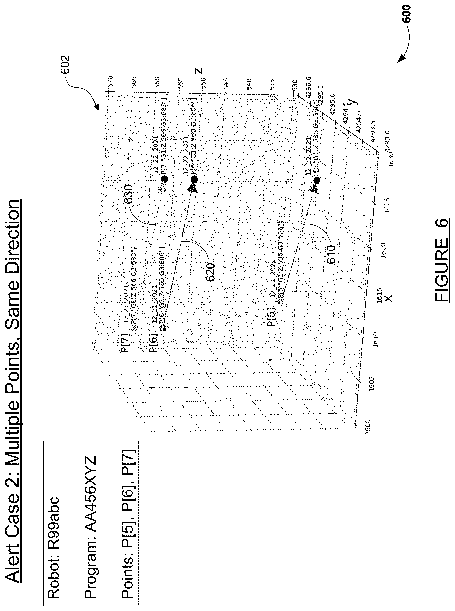 Patent US12617094 Figure 6 – Teach pendant change position touchup visualization