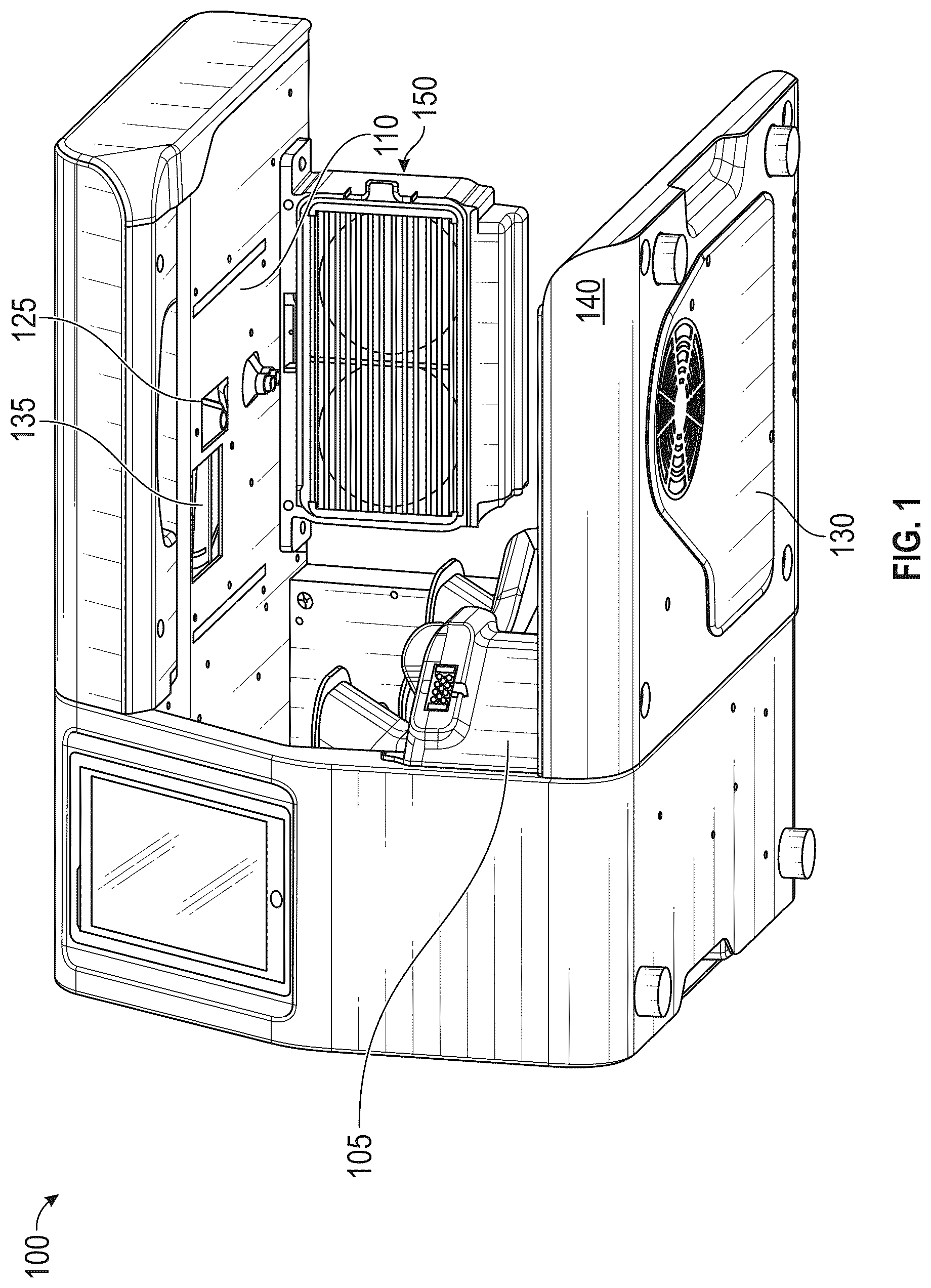 Patent US12617100 — Countertop cooking robot — Figure 1