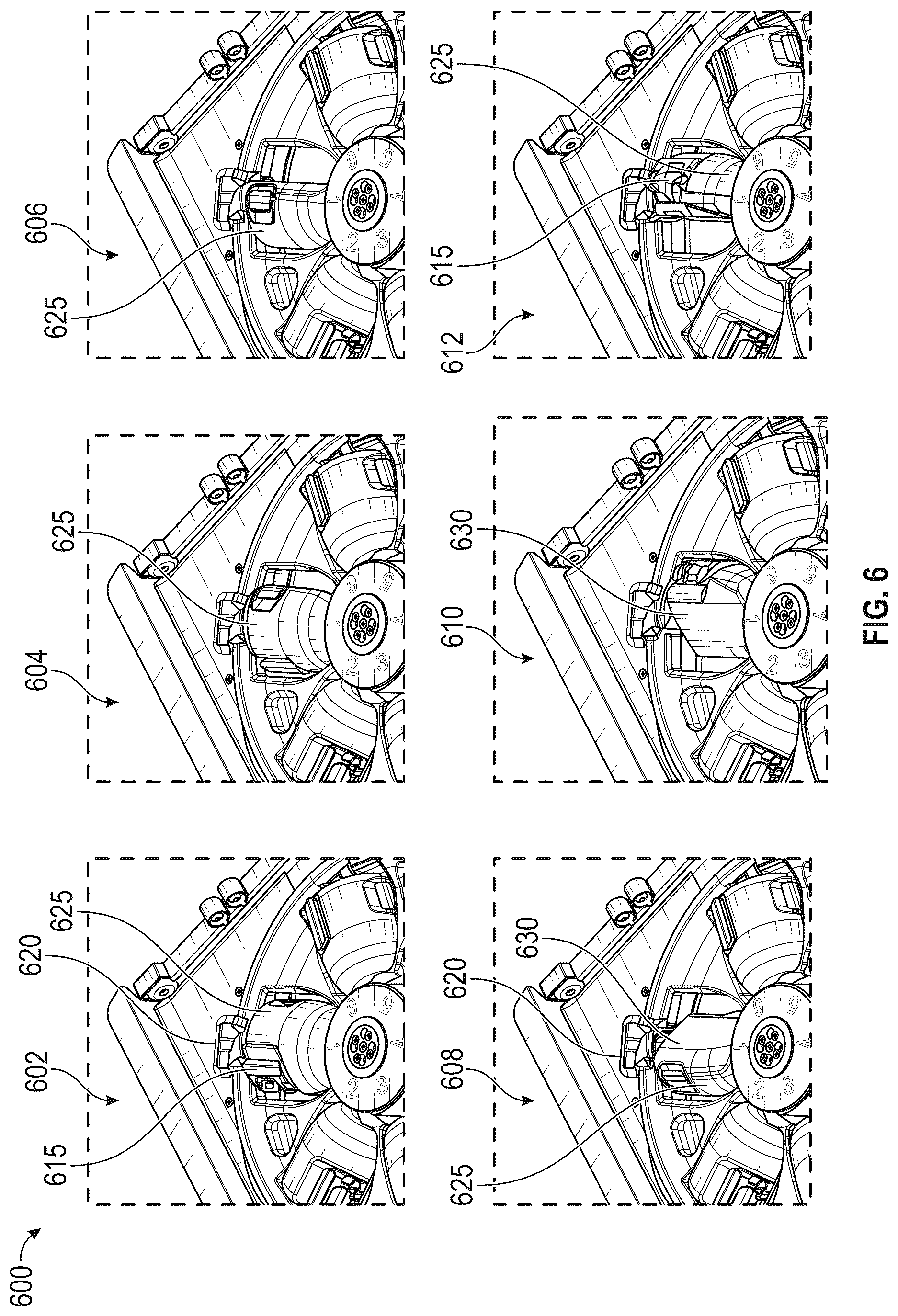Patent US12617100 Figure 6 – Countertop cooking robot