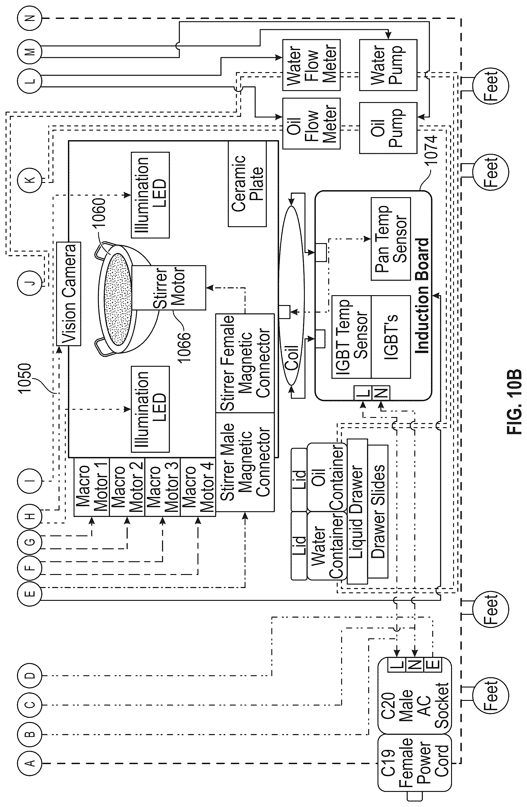 Patent US12617100 Figure 11 – Countertop cooking robot
