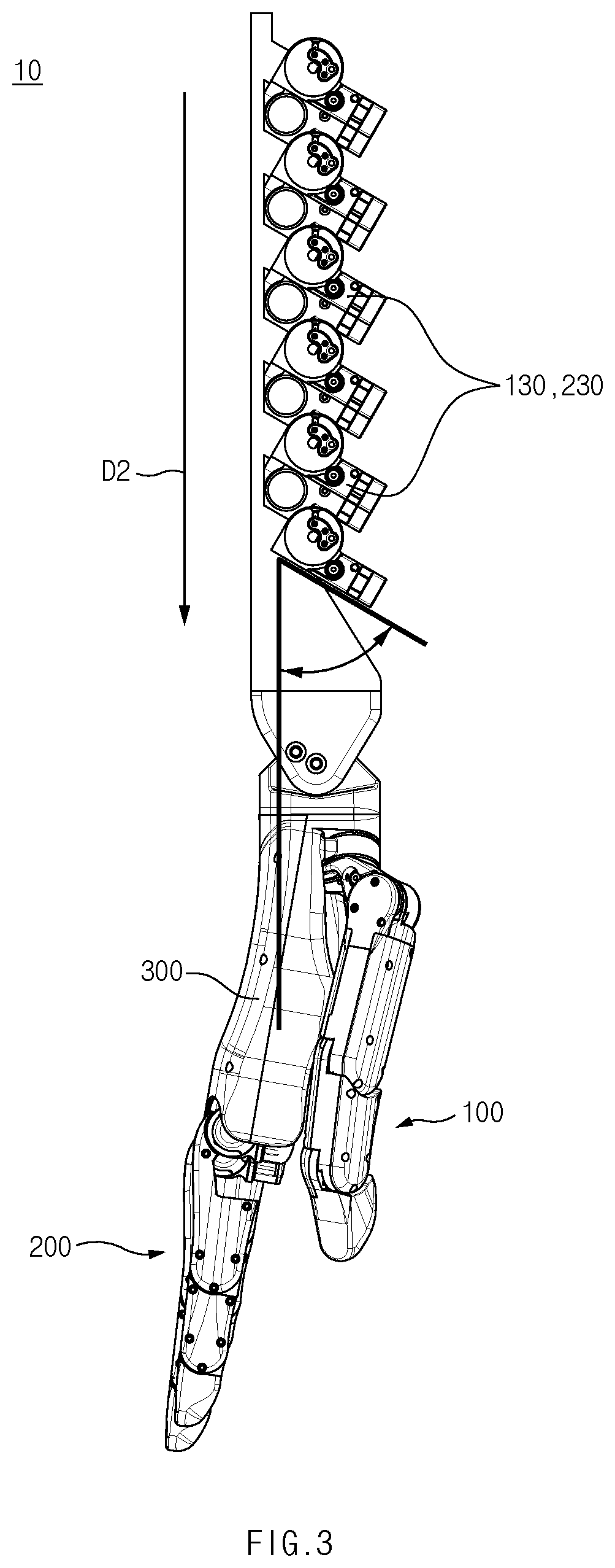 Patent US12617106 Figure 3 – Robot hand module
