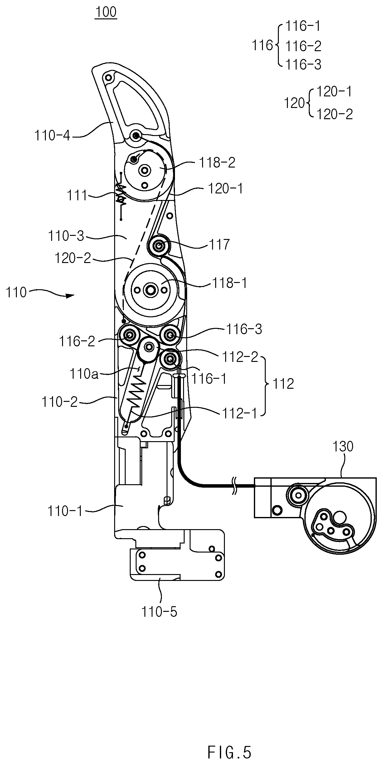 Patent US12617106 Figure 5 – Robot hand module