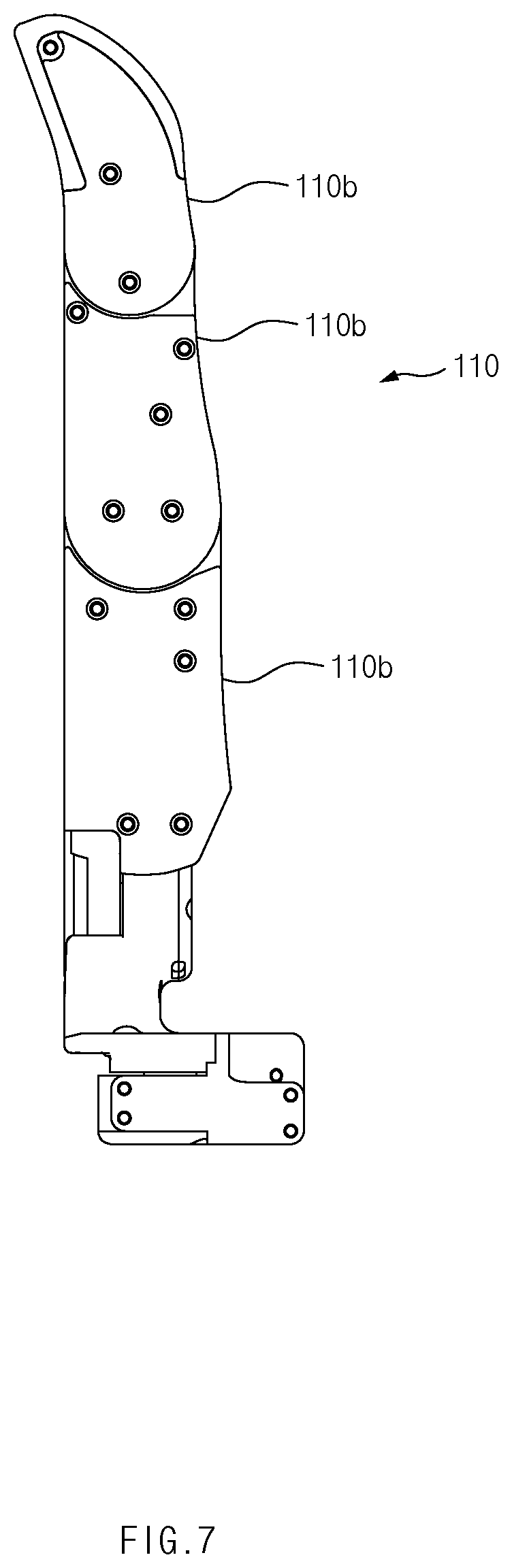 Patent US12617106 Figure 7 – Robot hand module