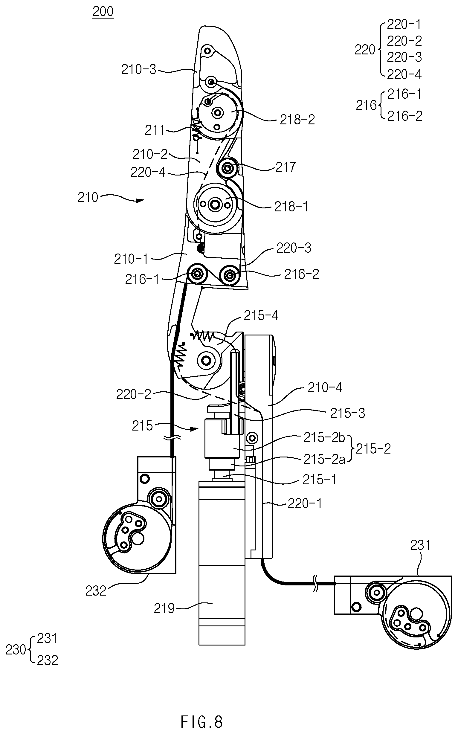 Patent US12617106 Figure 8 – Robot hand module