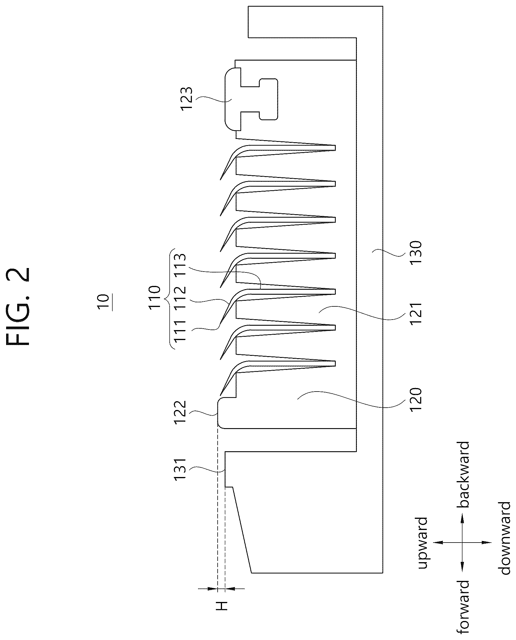 Patent US12617109 Figure 2 – Razor cartridge
