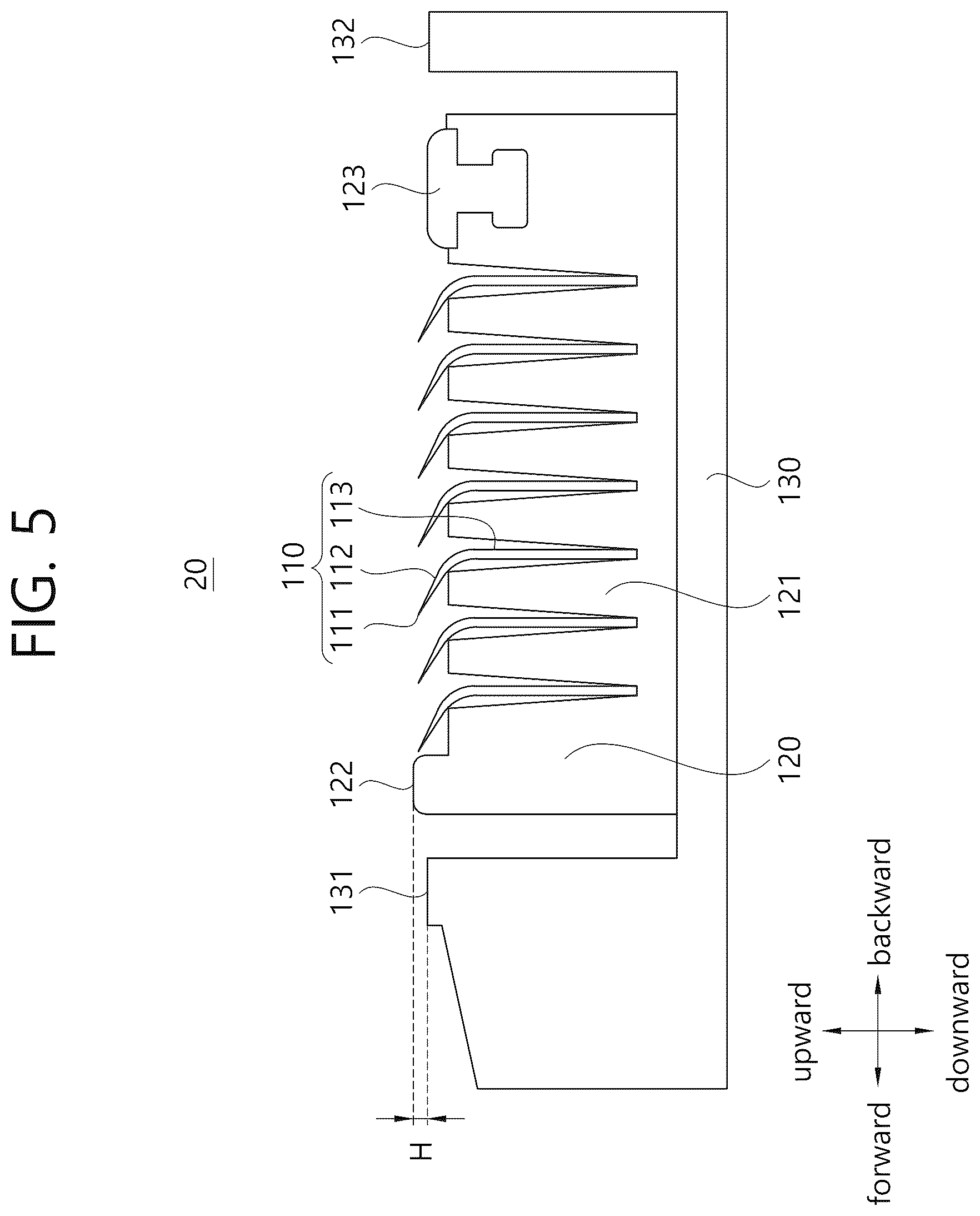 Patent US12617109 Figure 5 – Razor cartridge