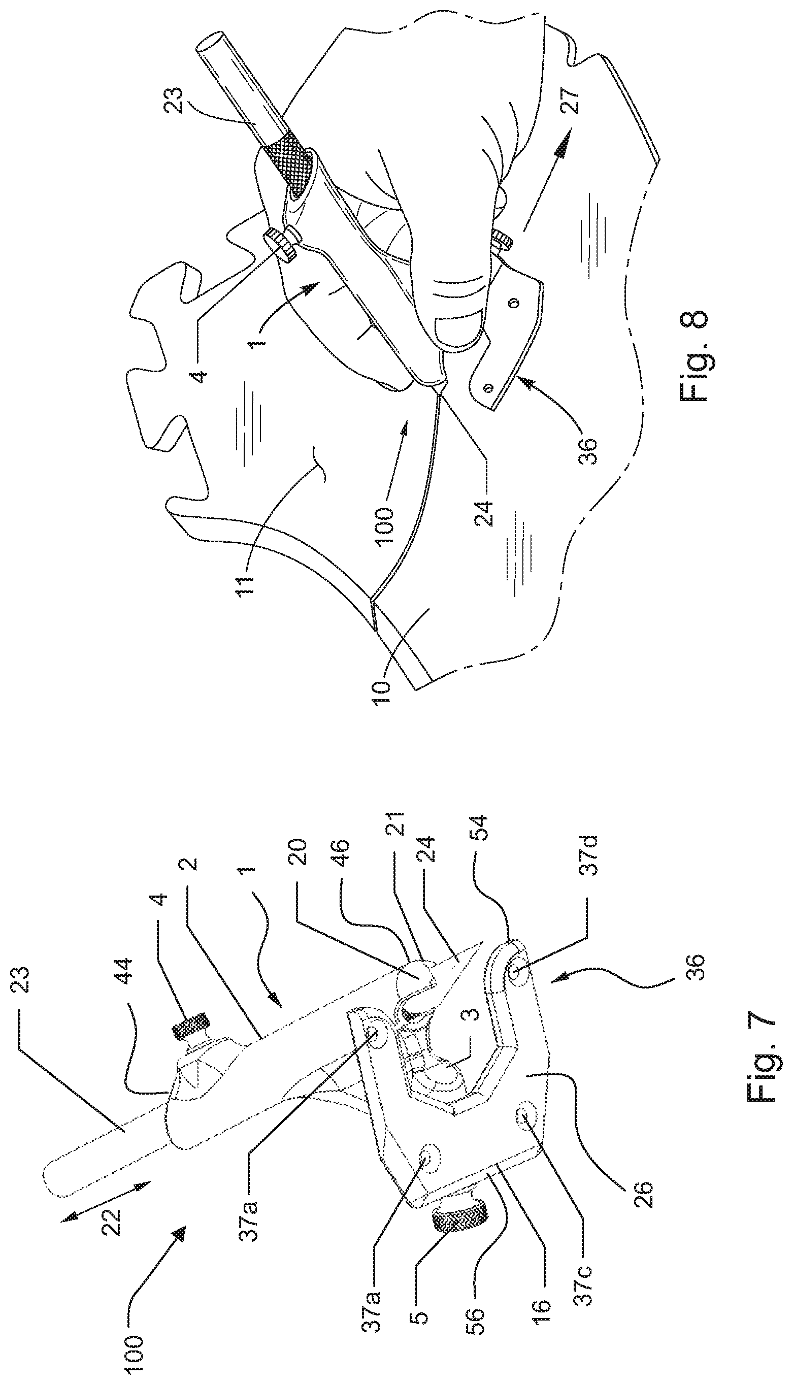 Patent US12617112 Figure 5 – Handheld cutting device and system for cutting sheet goods