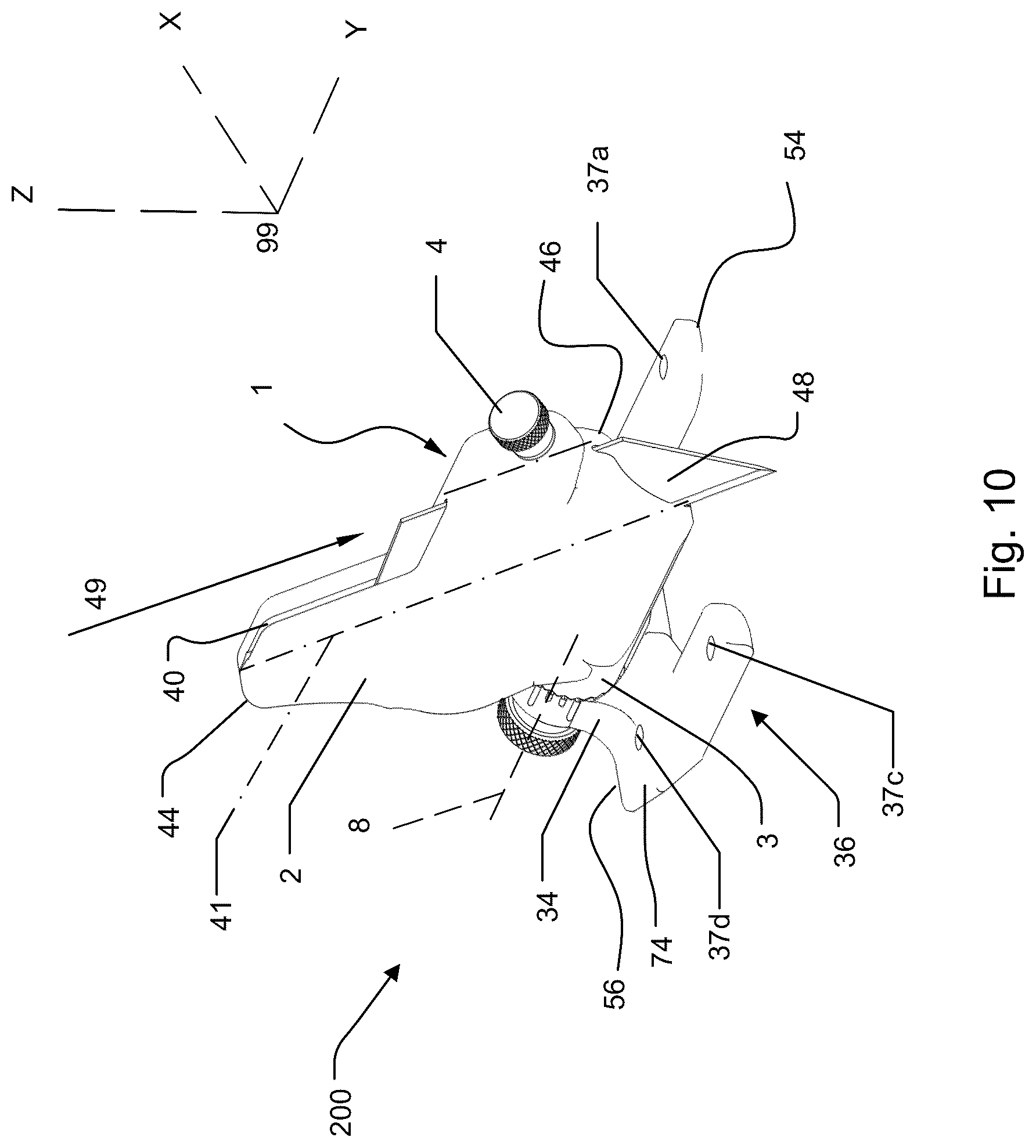Patent US12617112 Figure 7 – Handheld cutting device and system for cutting sheet goods