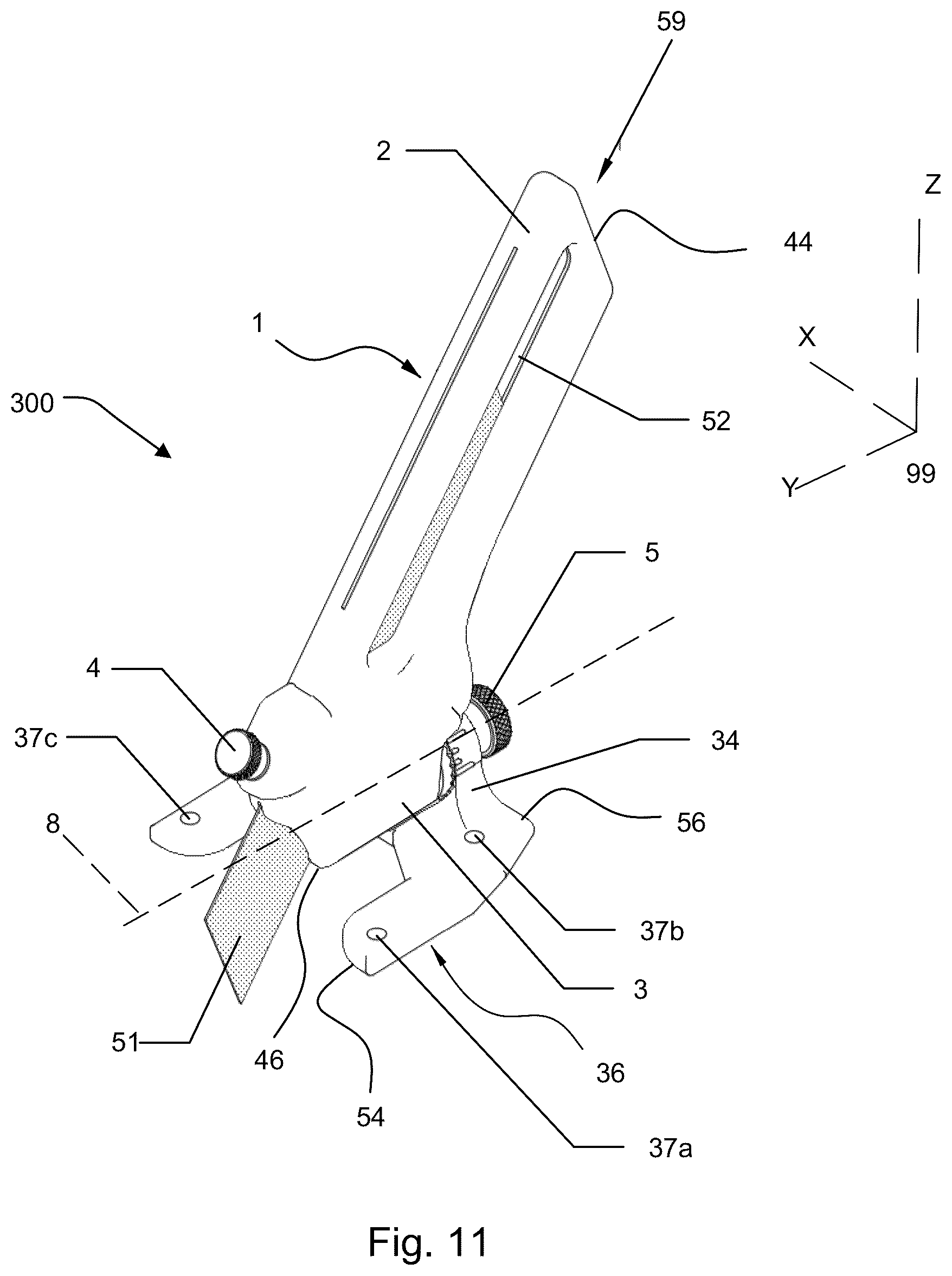 Patent US12617112 Figure 8 – Handheld cutting device and system for cutting sheet goods