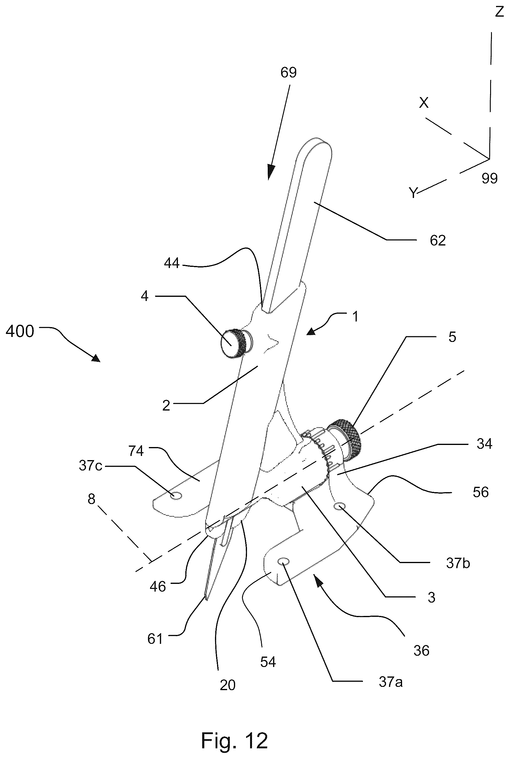 Patent US12617112 Figure 9 – Handheld cutting device and system for cutting sheet goods