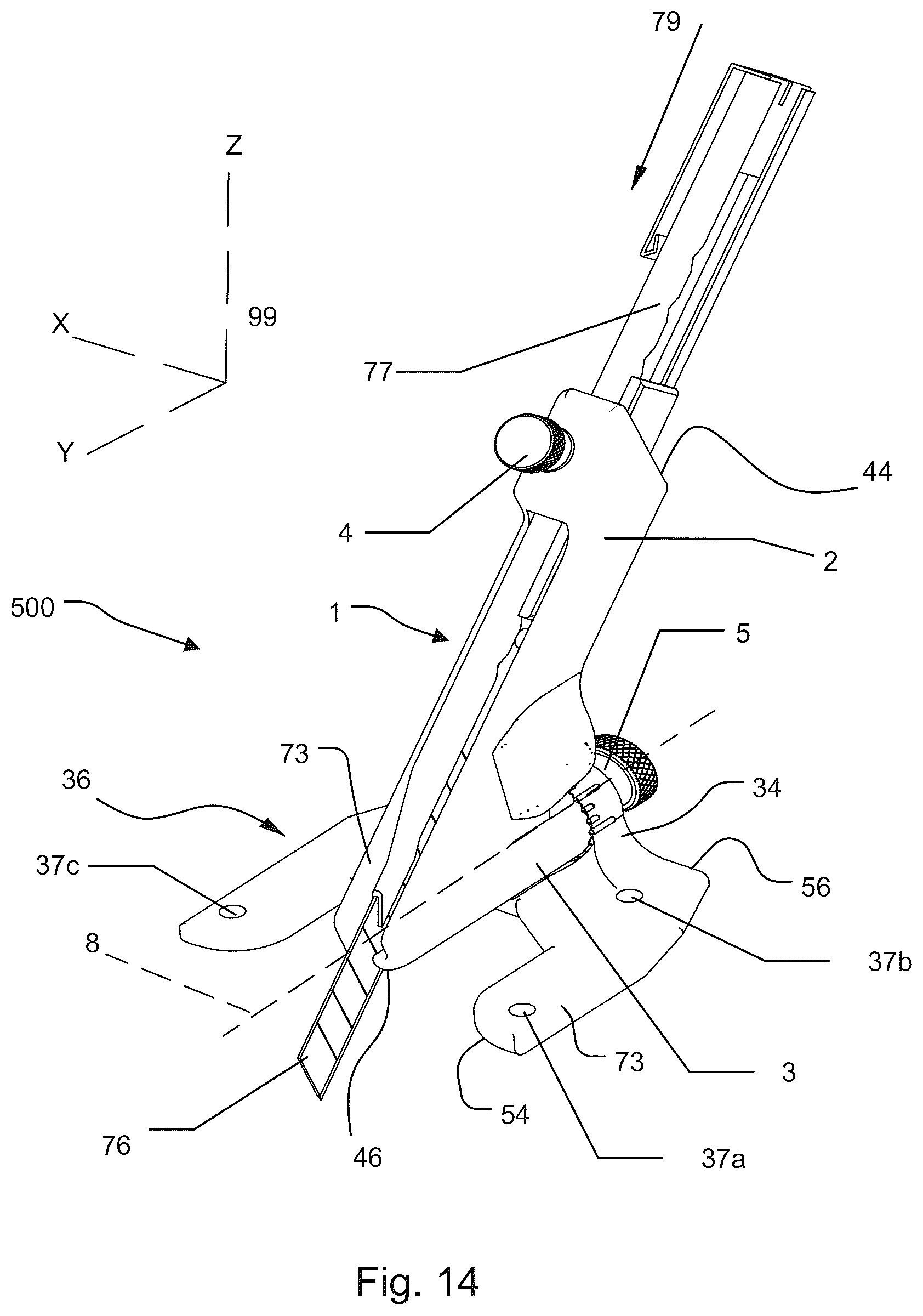 Patent US12617112 Figure 11 – Handheld cutting device and system for cutting sheet goods