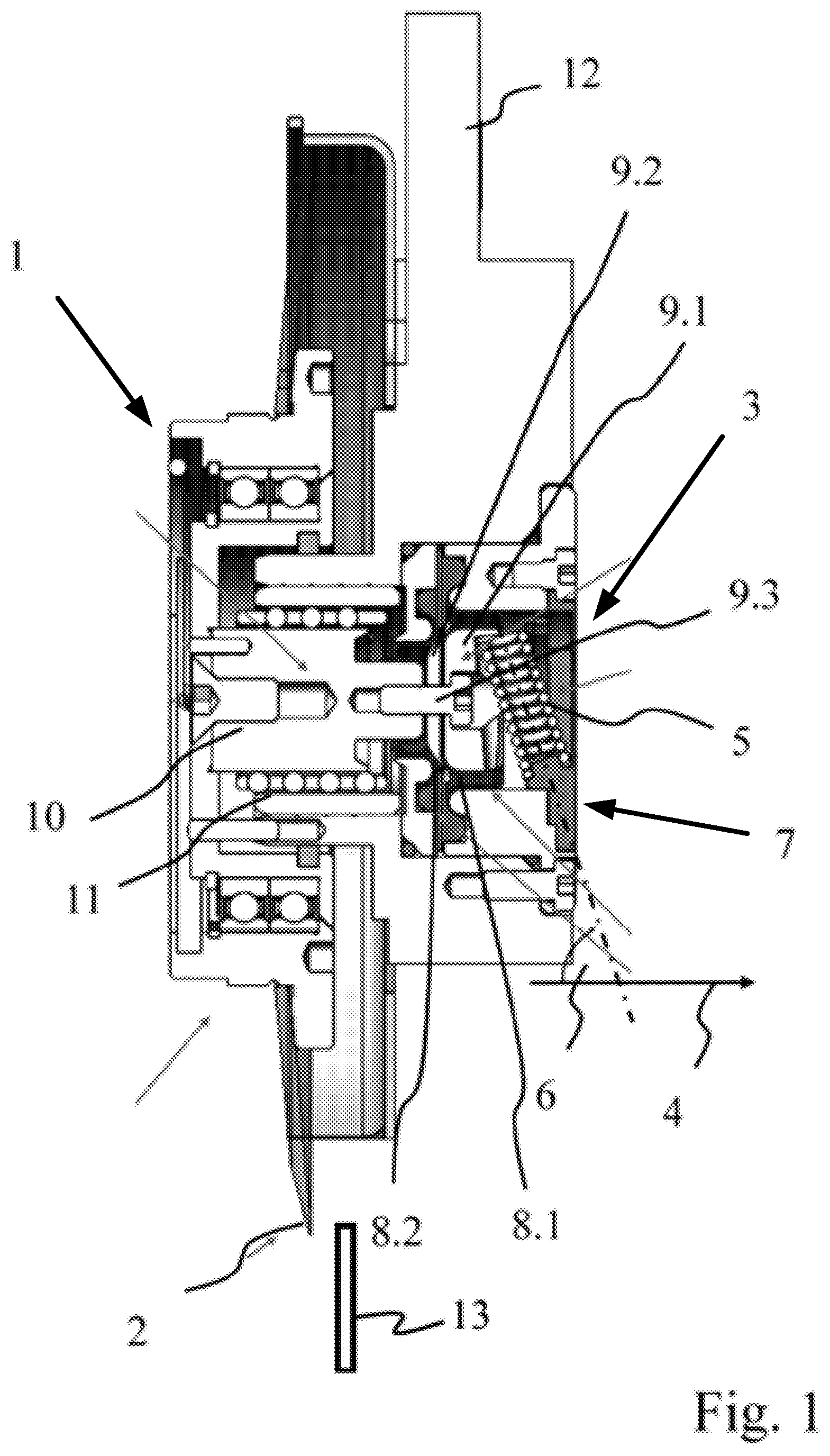 Patent US12617113 Figure 1 – Knife holder for cutting machines