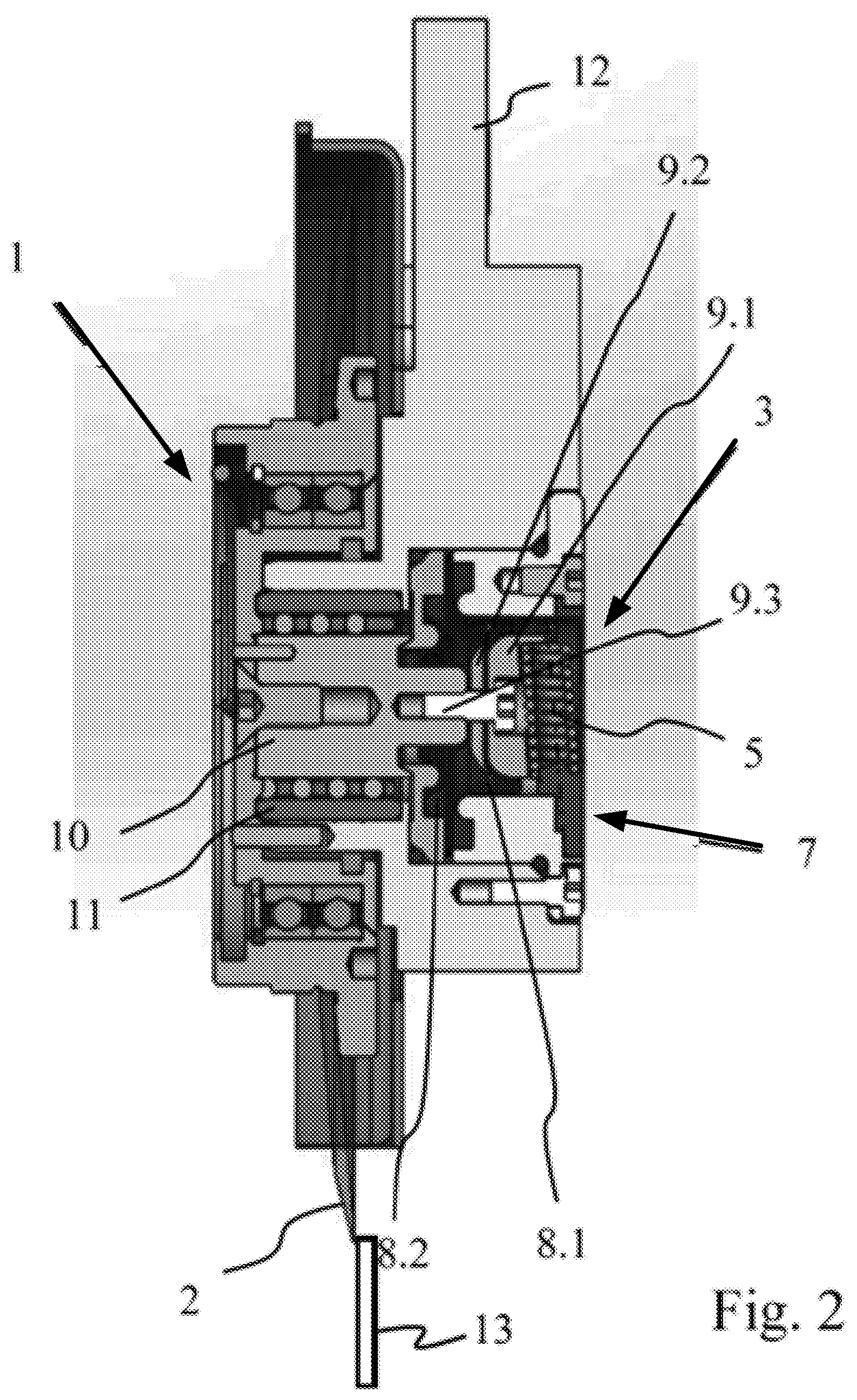 Patent US12617113 Figure 2 – Knife holder for cutting machines