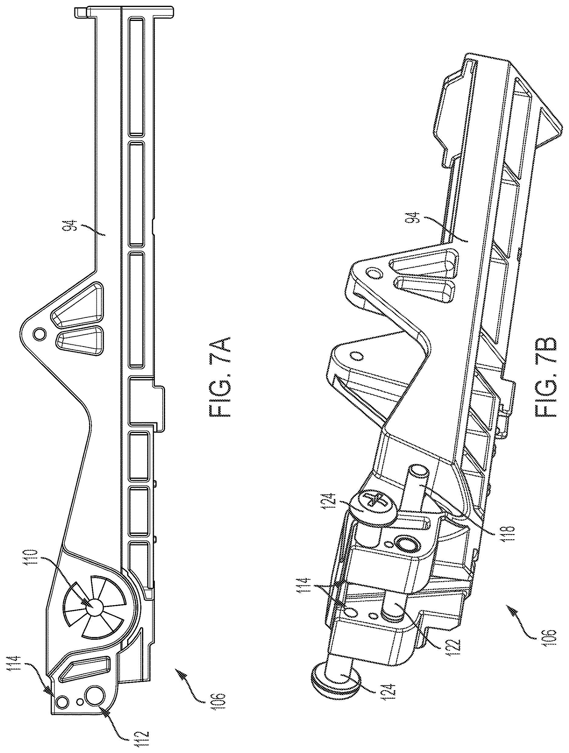 Patent US12617116 Figure 7 – Table saw including storage mount for blade guard assembly