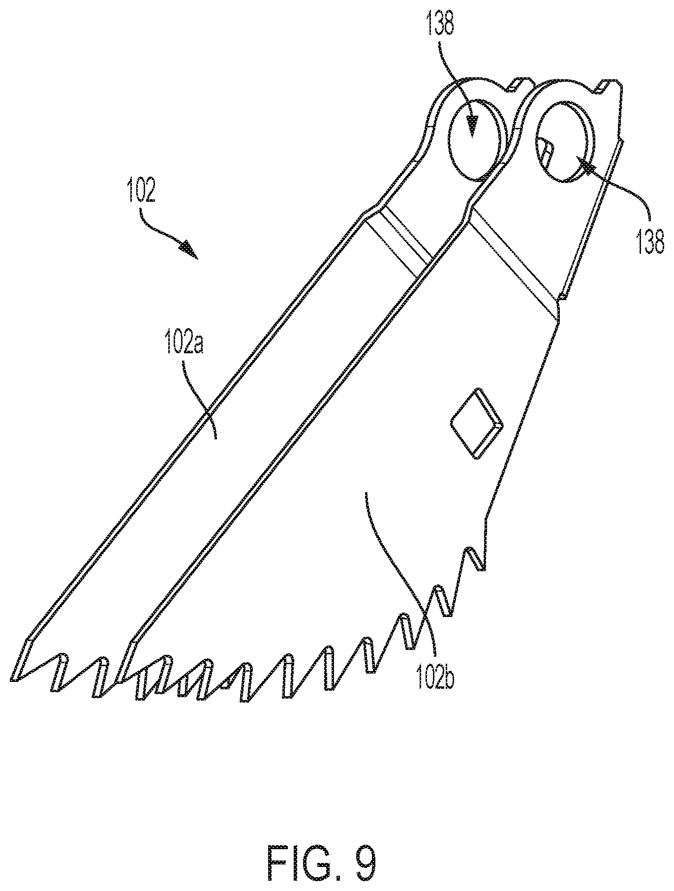 Patent US12617116 Figure 9 – Table saw including storage mount for blade guard assembly