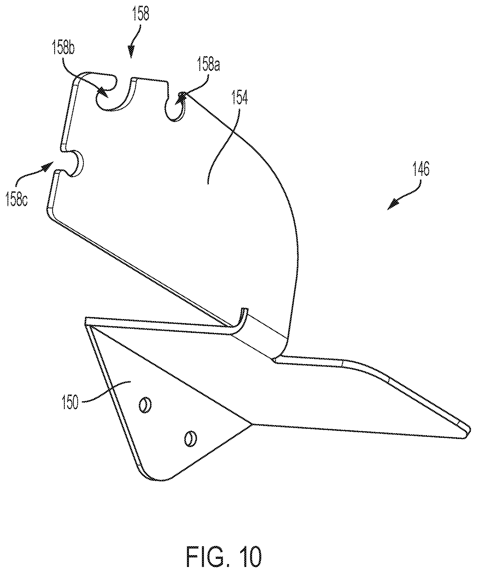 Patent US12617116 Figure 10 – Table saw including storage mount for blade guard assembly