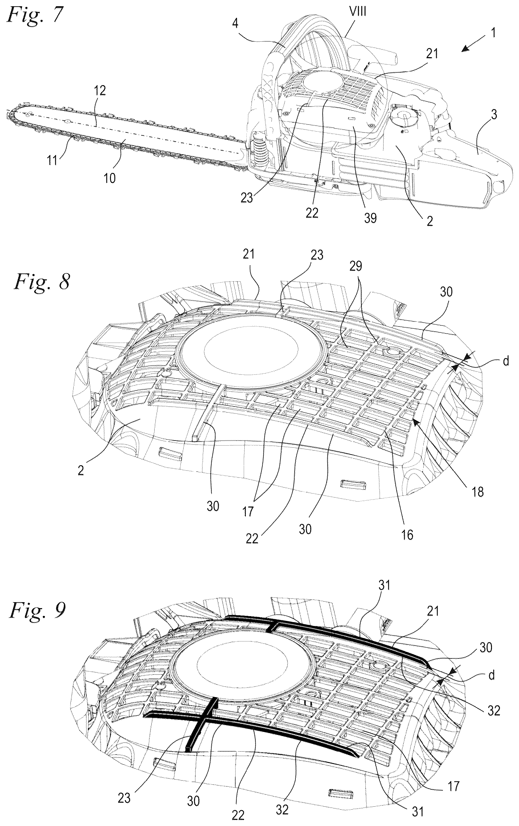 Patent US12617117 Figure 4 – Chain saw and method for making a cut in a work piece with a chain saw