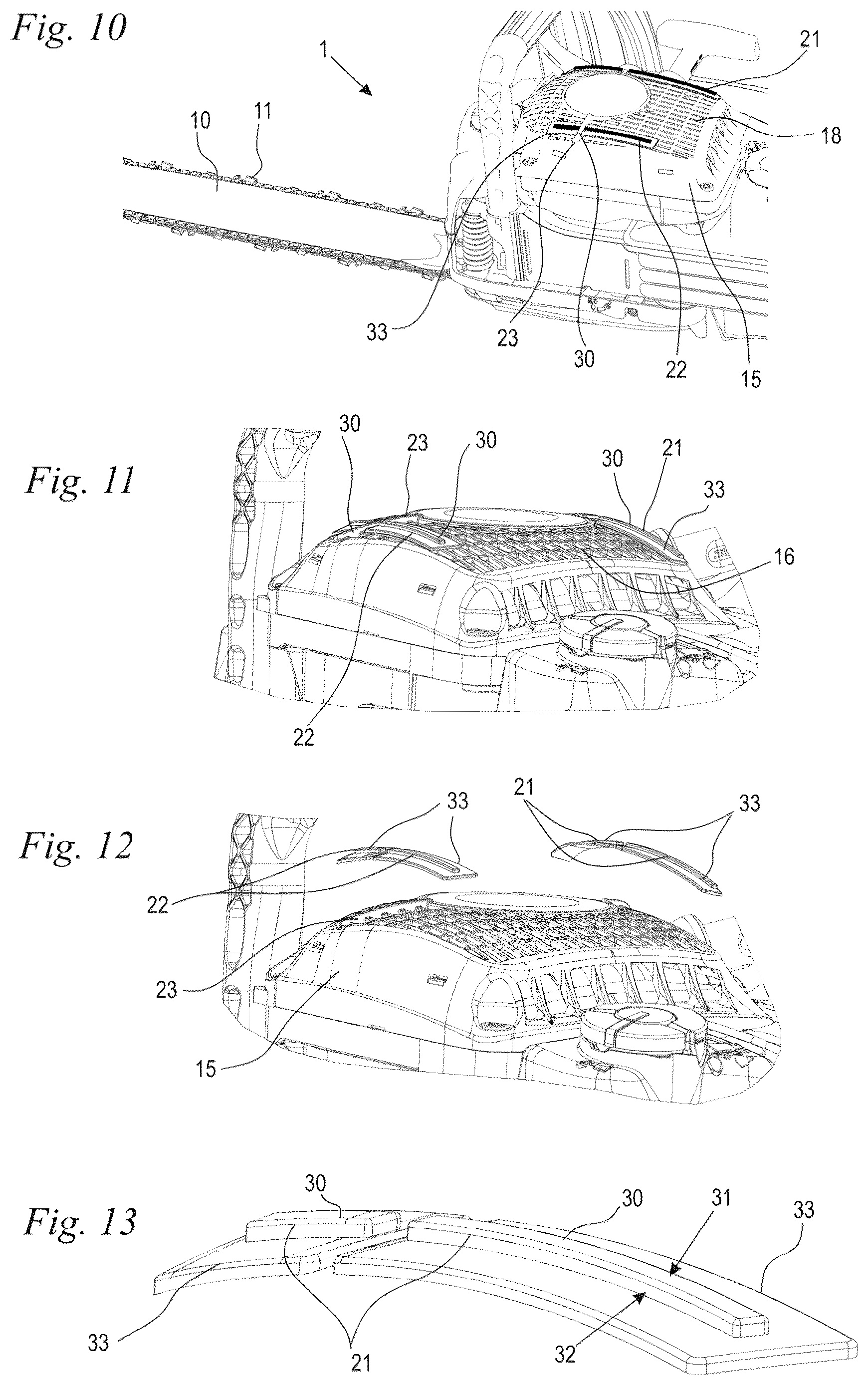 Patent US12617117 Figure 5 – Chain saw and method for making a cut in a work piece with a chain saw