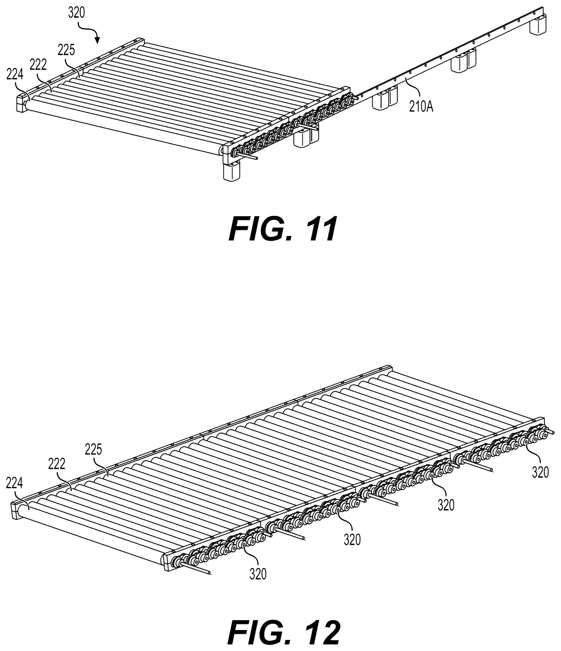Patent US12617123 Figure 7 – Slurry roller conveyor for gypsum board manufacture