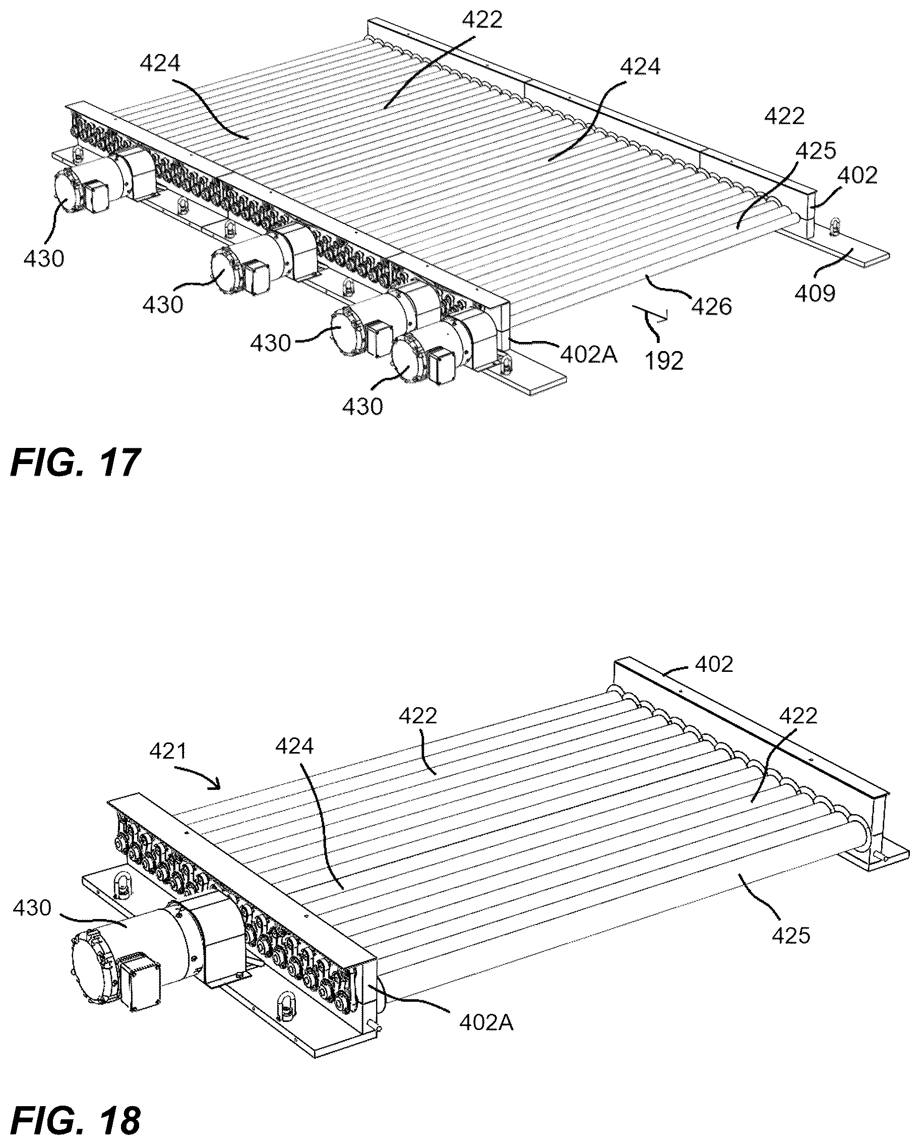 Patent US12617123 Figure 10 – Slurry roller conveyor for gypsum board manufacture