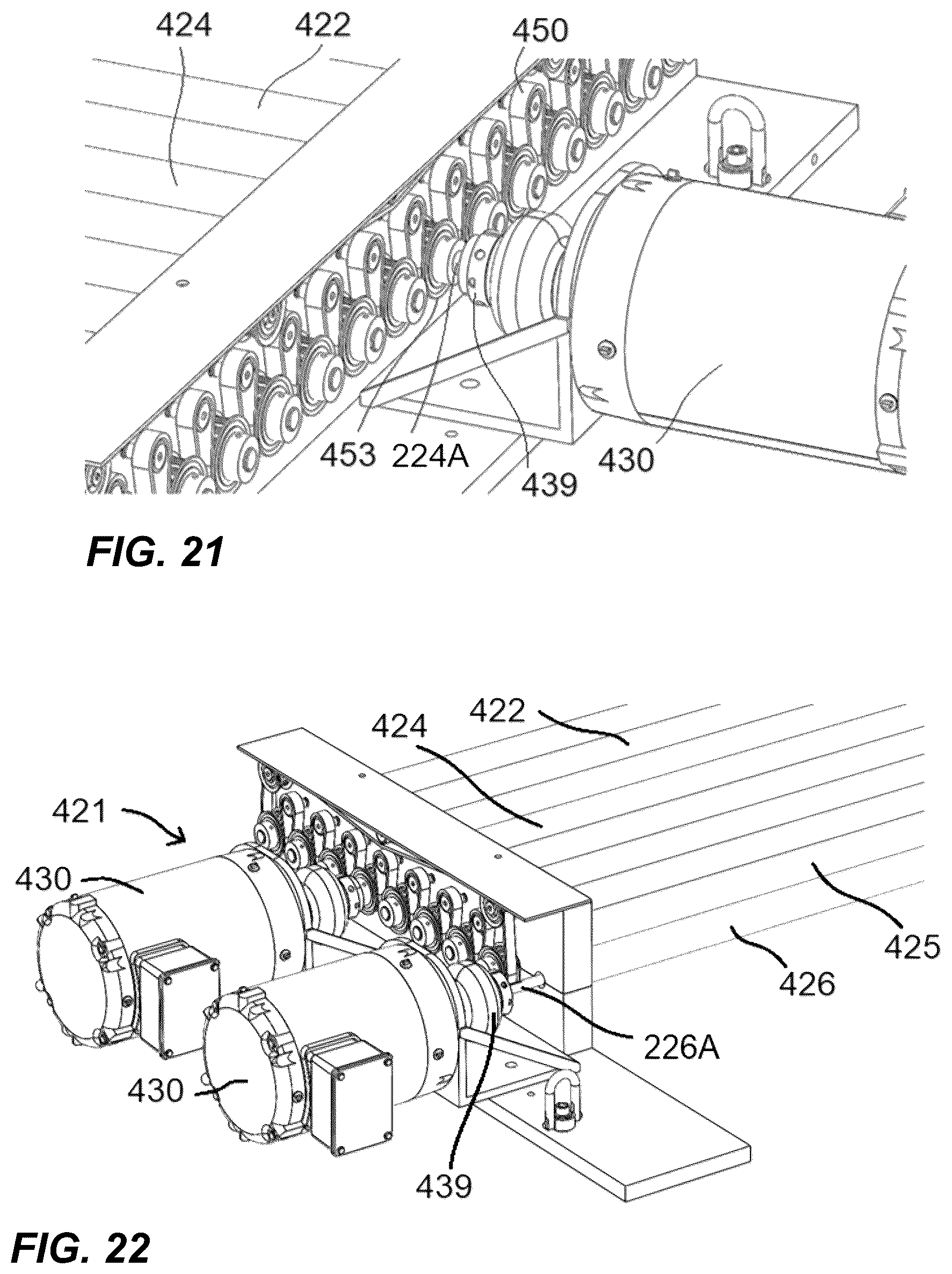 Patent US12617123 Figure 12 – Slurry roller conveyor for gypsum board manufacture