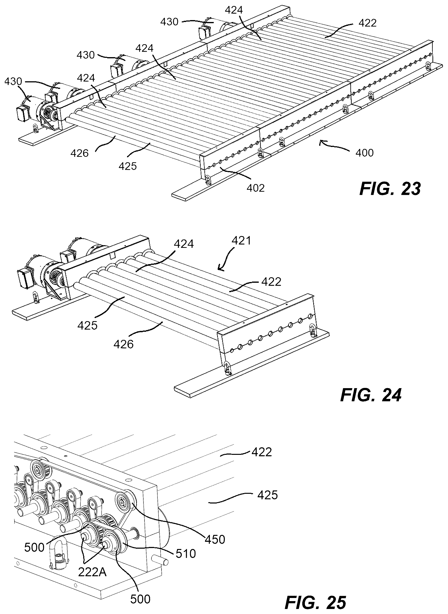 Patent US12617123 Figure 13 – Slurry roller conveyor for gypsum board manufacture