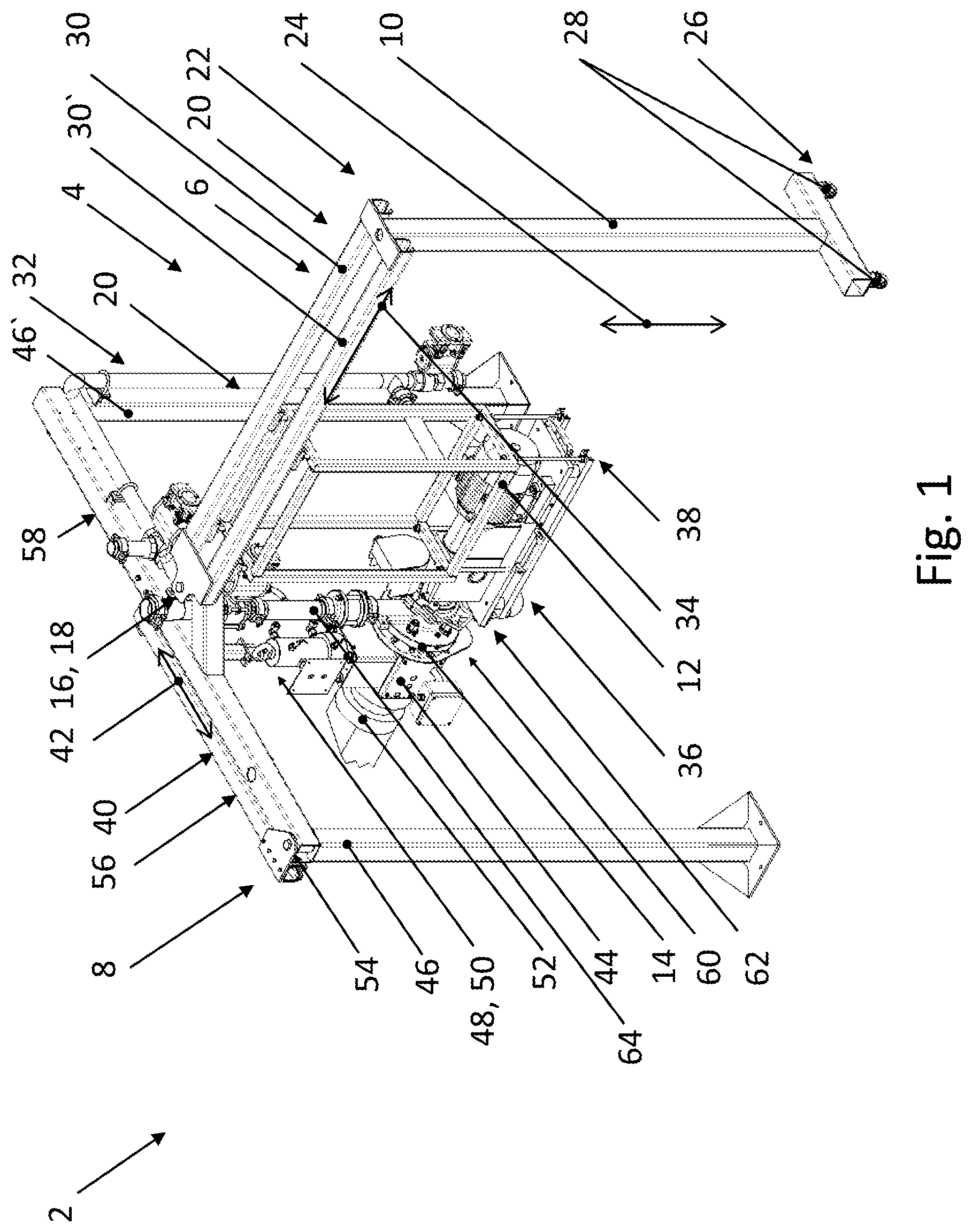 Patent US12617125 Figure 1 – Pelletizing apparatus for the production of pellets from a melt flow and related operating and maintenance method