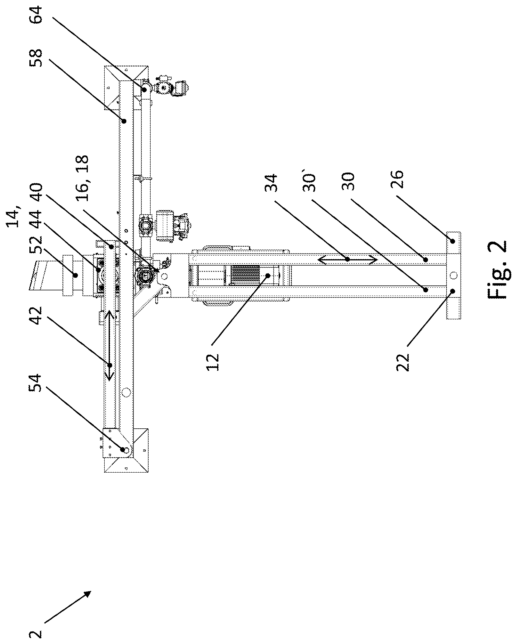 Patent US12617125 Figure 2 – Pelletizing apparatus for the production of pellets from a melt flow and related operating and maintenance method