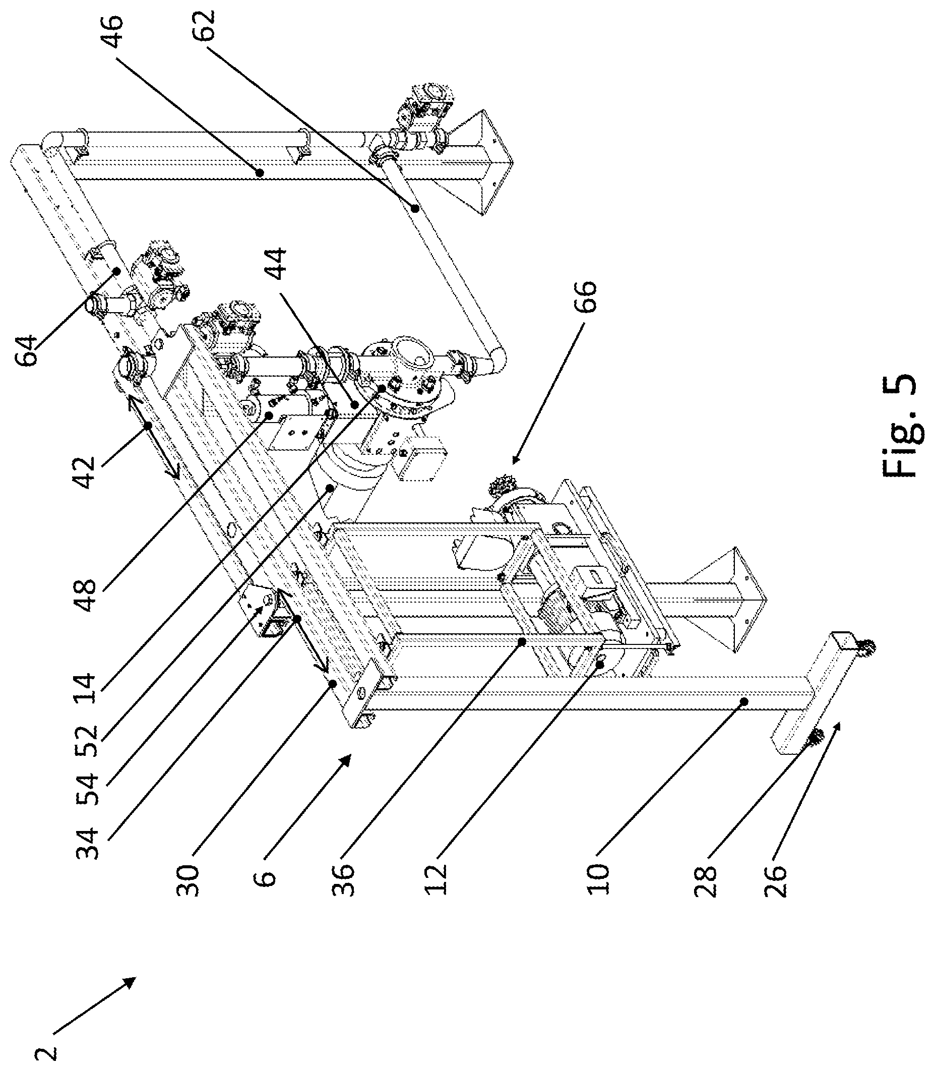 Patent US12617125 Figure 5 – Pelletizing apparatus for the production of pellets from a melt flow and related operating and maintenance method