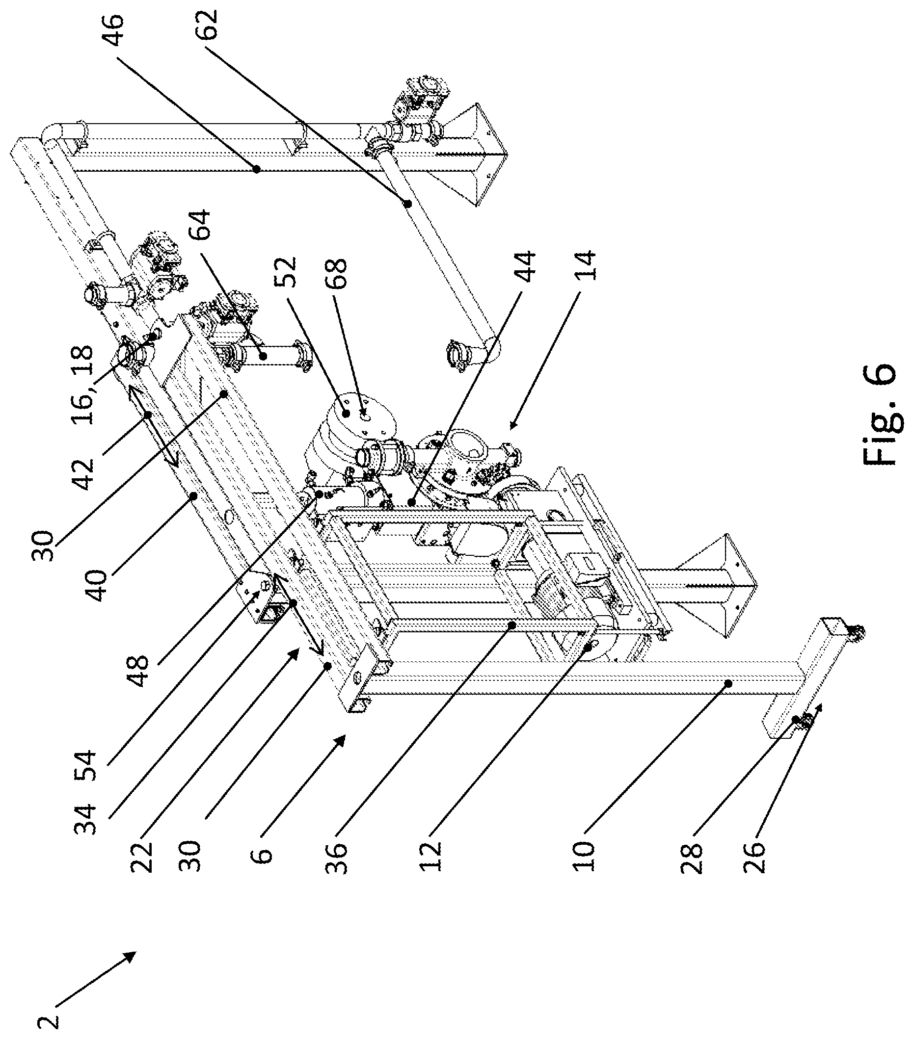Patent US12617125 Figure 6 – Pelletizing apparatus for the production of pellets from a melt flow and related operating and maintenance method