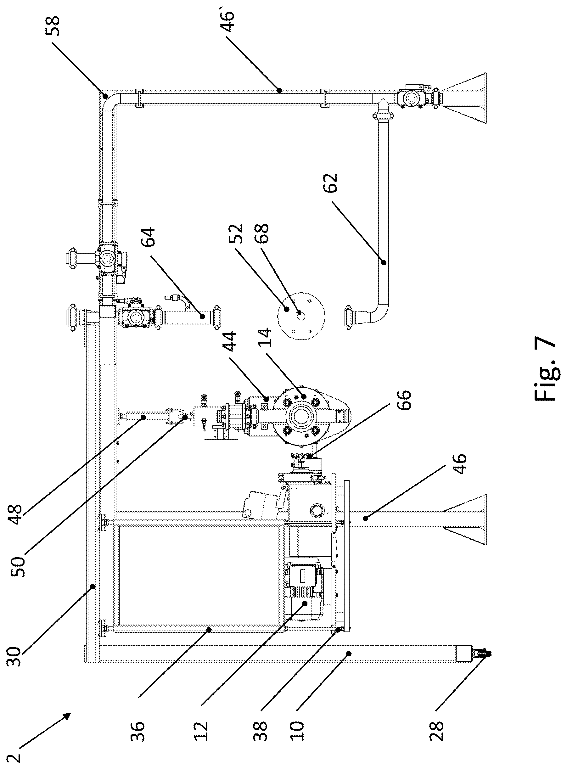 Patent US12617125 Figure 7 – Pelletizing apparatus for the production of pellets from a melt flow and related operating and maintenance method