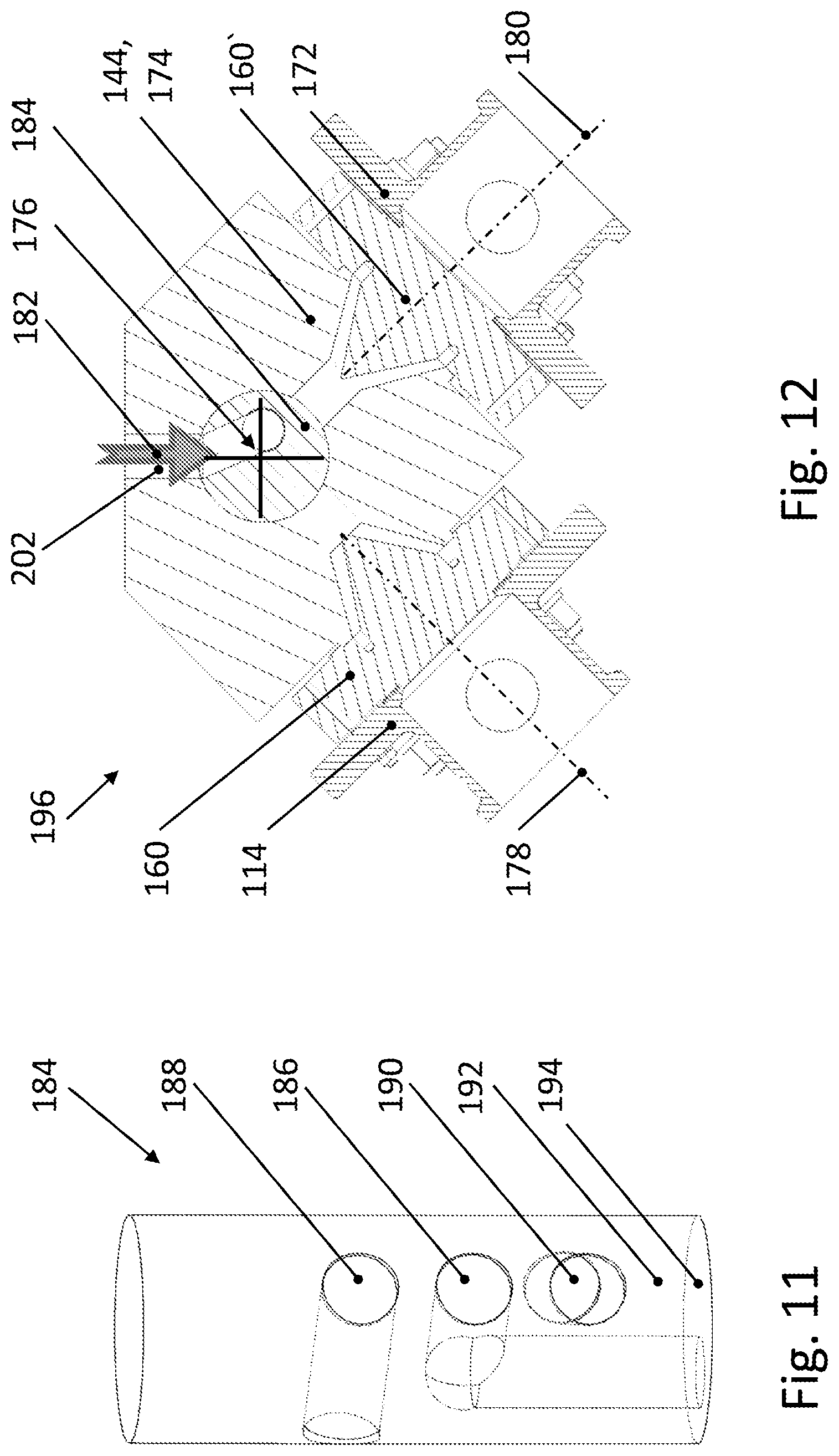 Patent US12617125 Figure 11 – Pelletizing apparatus for the production of pellets from a melt flow and related operating and maintenance method