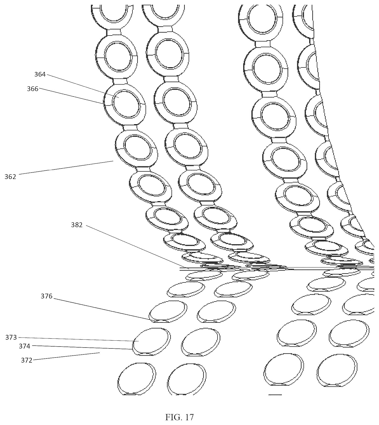 Patent US12617131 Figure 17 – Continuous roll molding system and method; frangible cap strip and method of making using continuous roll molding