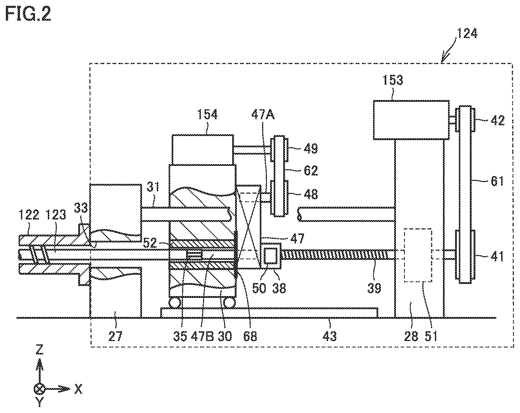 Patent US12617138 Figure 2 – Injection molding machine with controller for diagnosing injection molding machine