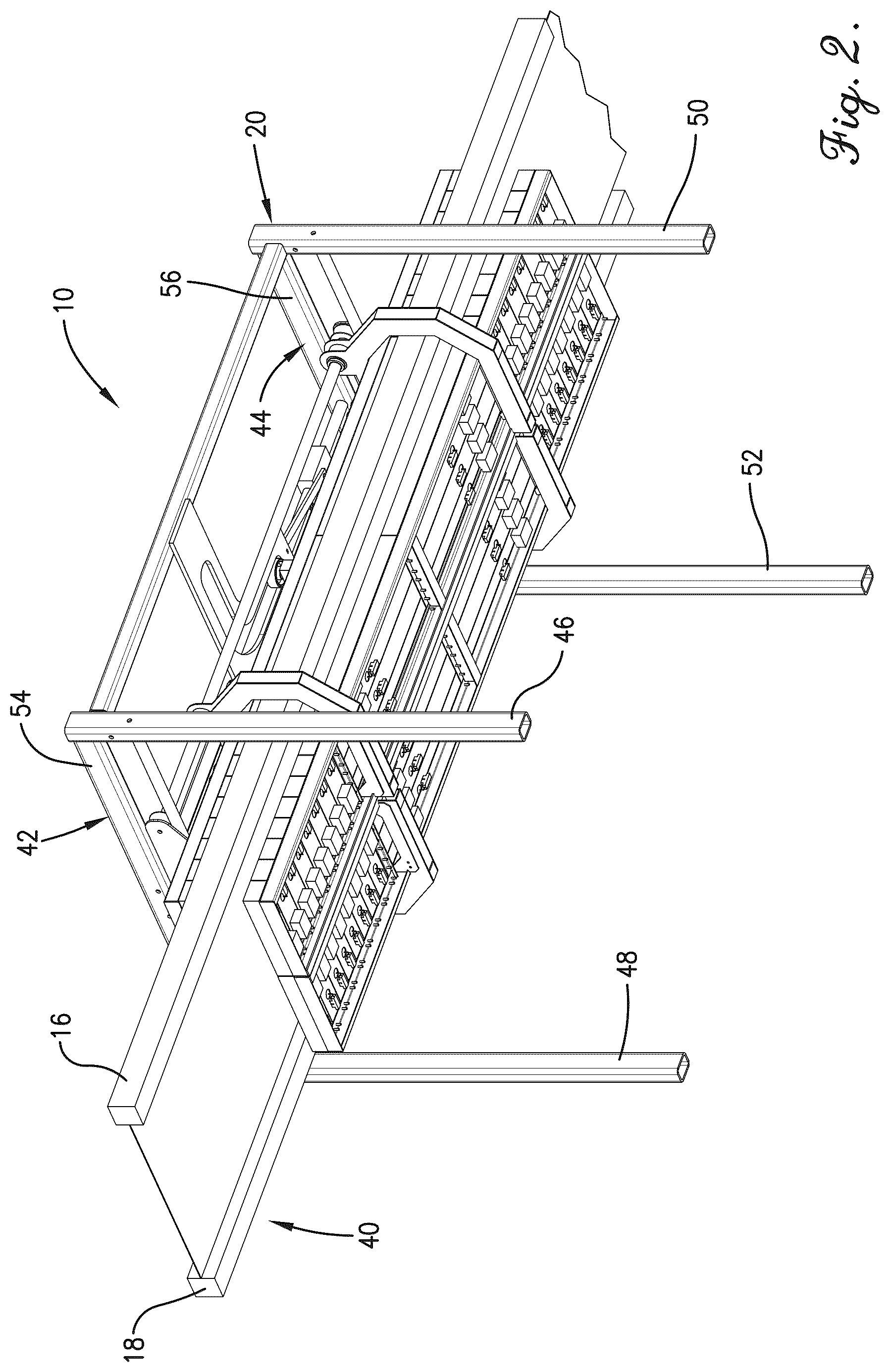 Patent US12617143 Figure 2 – Thermoforming oven with separating heating elements