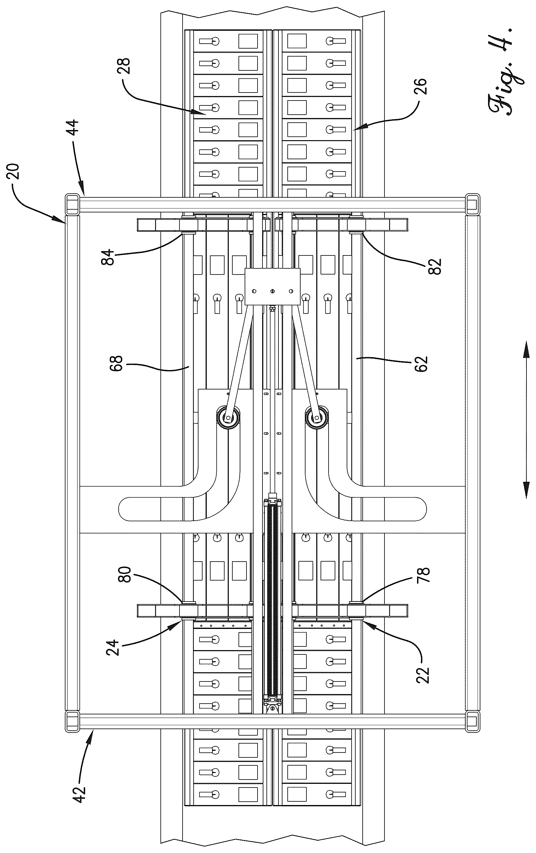 Patent US12617143 Figure 4 – Thermoforming oven with separating heating elements