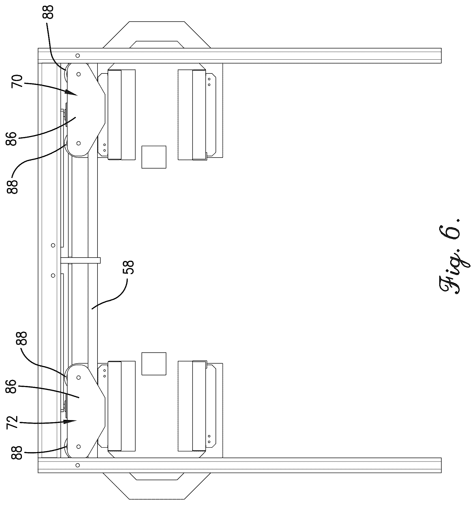 Patent US12617143 Figure 6 – Thermoforming oven with separating heating elements