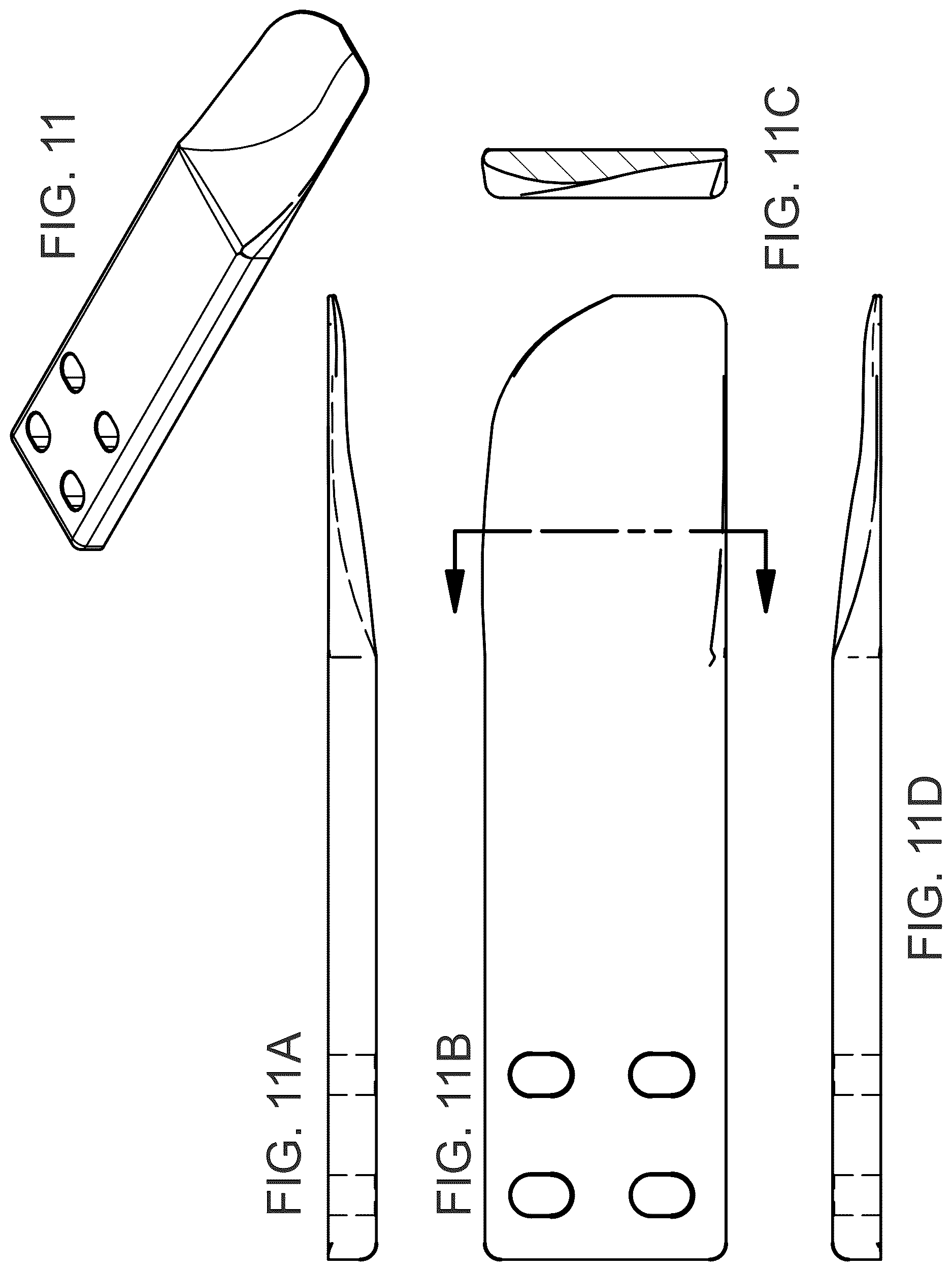 Patent US12617144 Figure 11 – Pin designs for high COF polymer membranes or separator membranes, membrane or separator tension measuring, and related methods