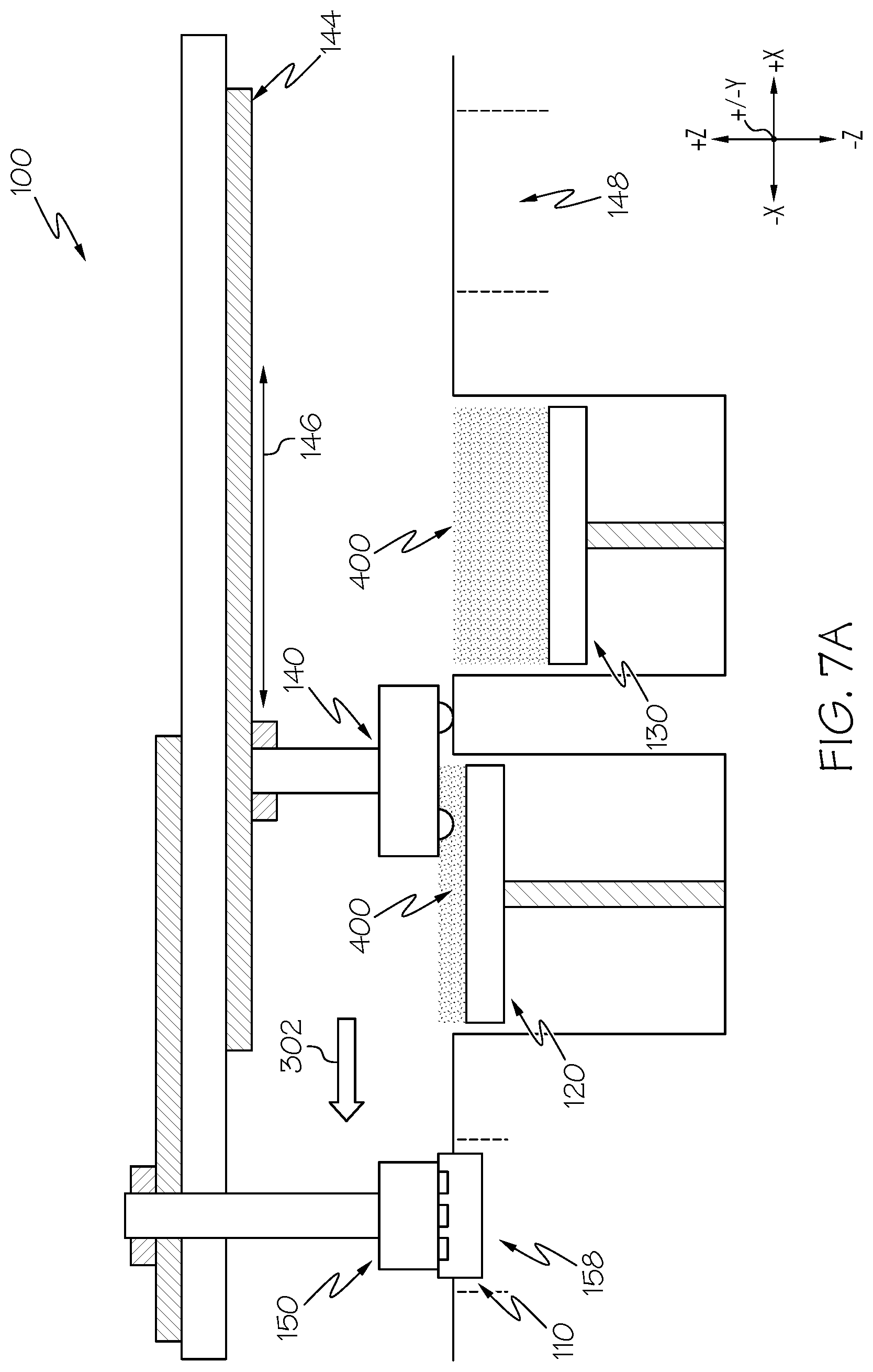 Patent US12617148 Figure 8 – Actuator assemblies for additive manufacturing apparatuses and methods for using the same