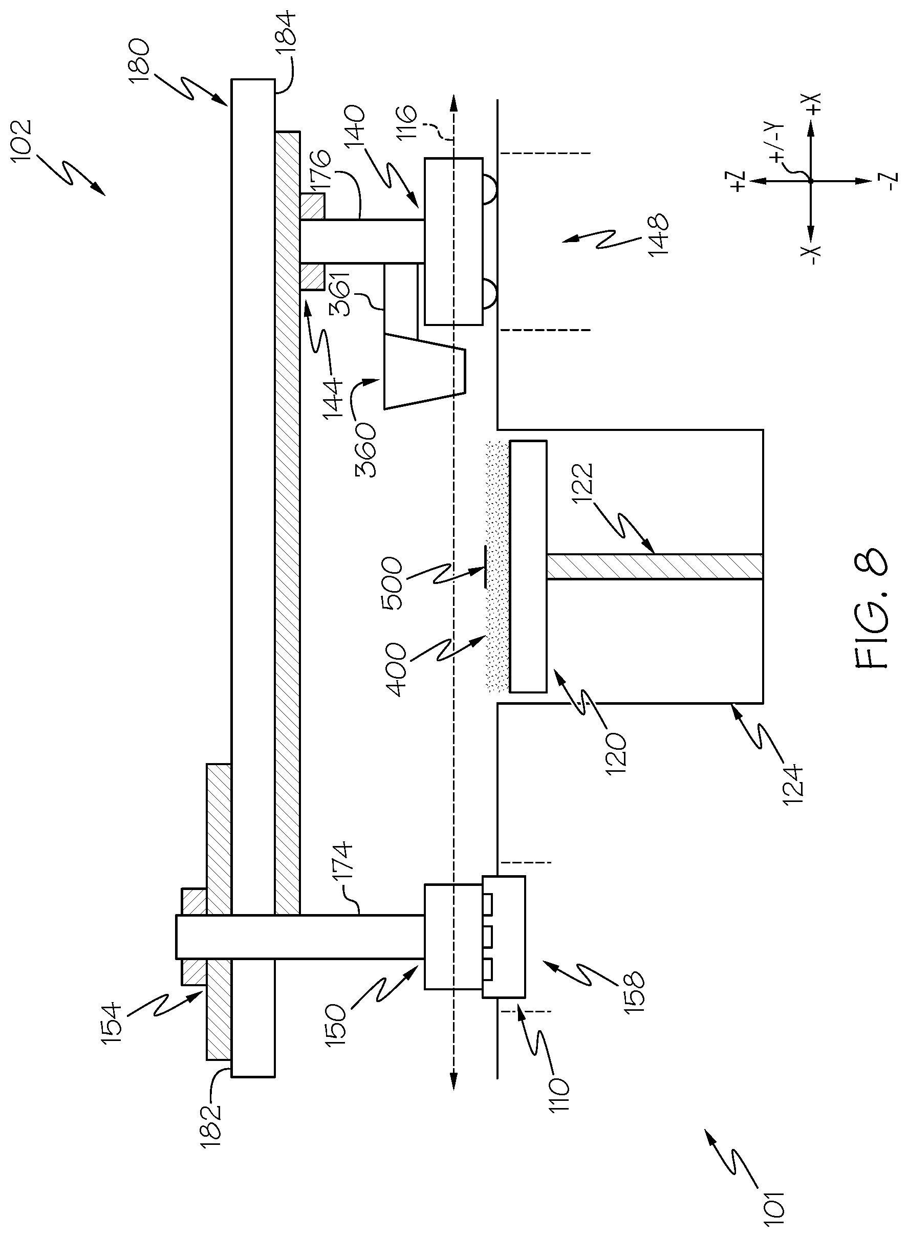 Patent US12617148 Figure 14 – Actuator assemblies for additive manufacturing apparatuses and methods for using the same