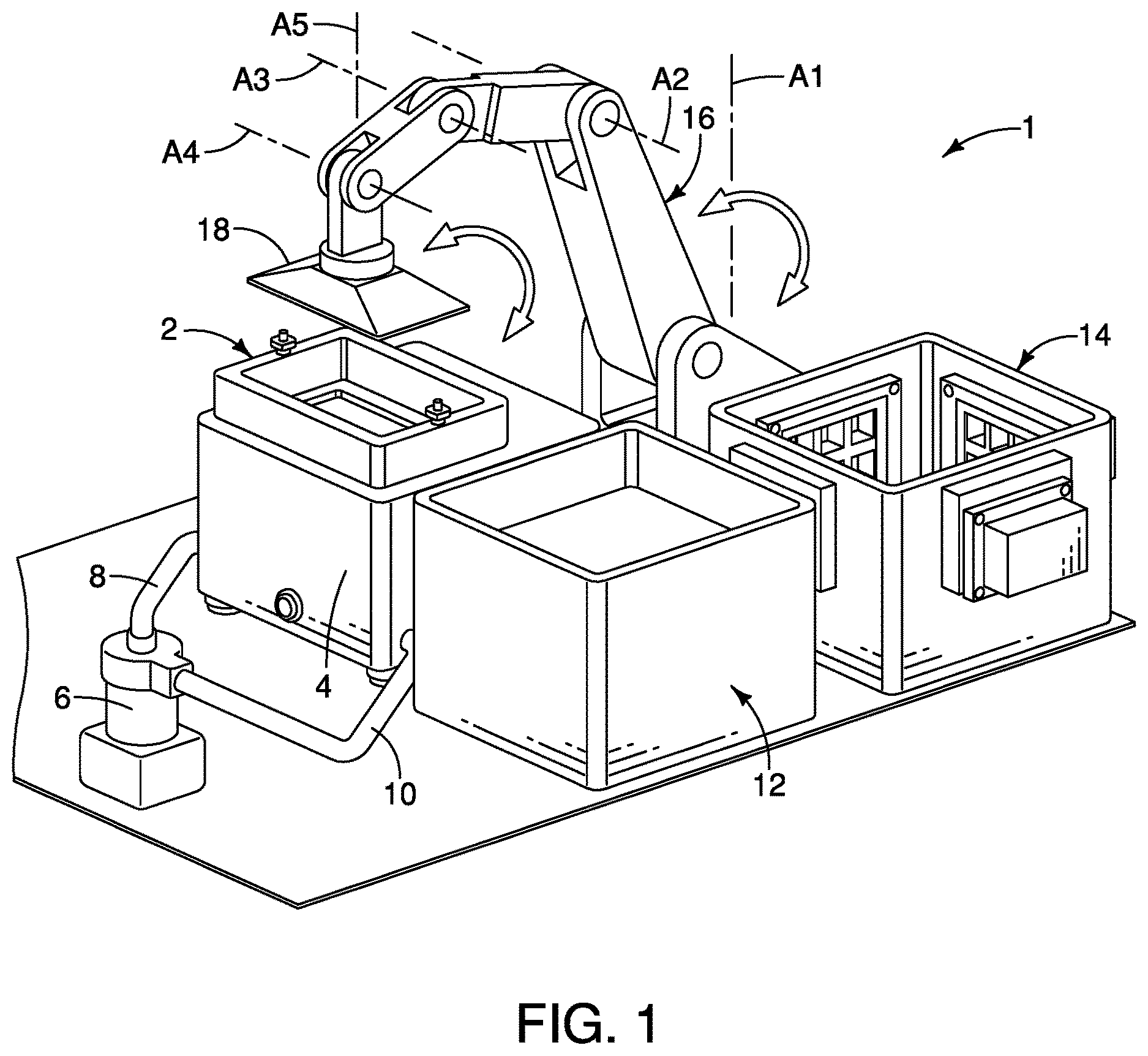 Patent US12617152 — Three-dimensional printer apparatus having electro-osmotic lubricant flow — Figure 1